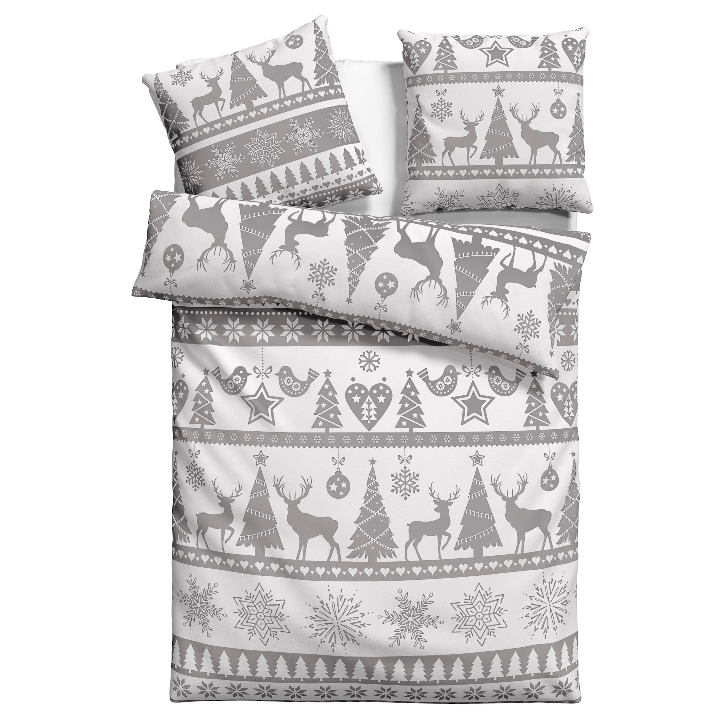my home Bettwäsche »Sindbad«, (2 tlg.), aus 100% Baumwolle, Biber (Flannell) Qualität, Bett- und Kopfkissenbezug mit Knöpfen, Bettwäsche Set unterstützt die Initiative Cotton made in Africa, Made in Green zertifiziert