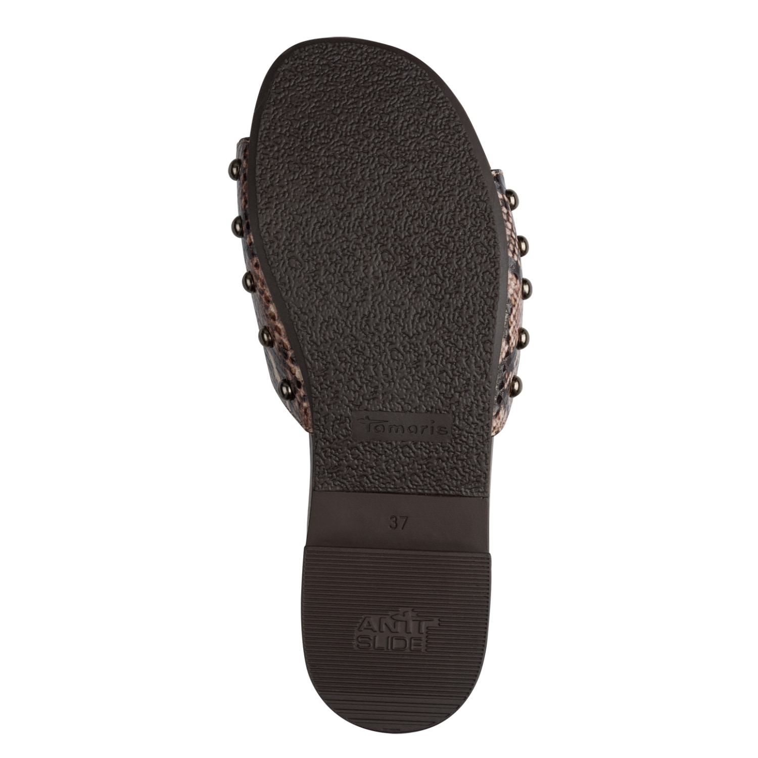 Tamaris Pantolette  Blockabstz, Sommerschuh mit Klettverschluss unter der Zierschnalle