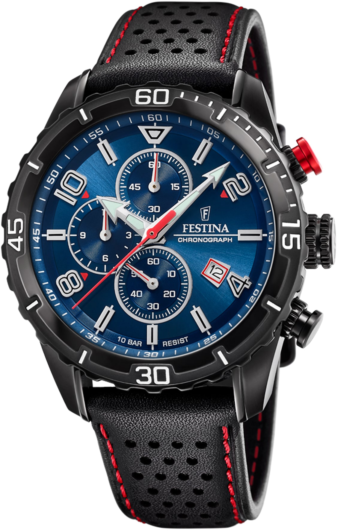 Festina Chronograph »F20519/2«, Armbanduhr, Quarzuhr, Herrenuhr, Stoppfunktion