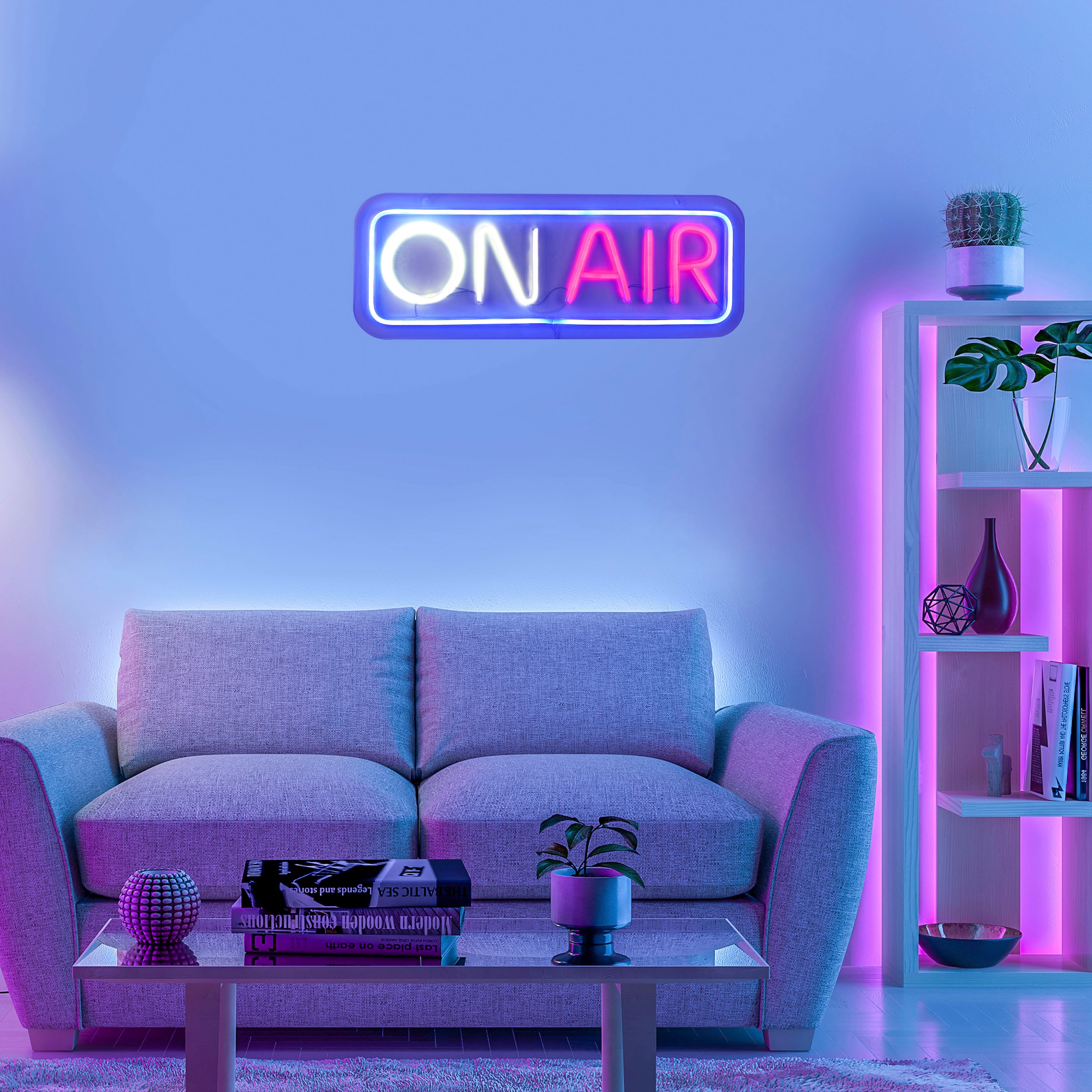 JUST LIGHT LED Wandleuchte »NEON-ONAIR«, 1 flammig, Leuchtmittel LED-Board | LED fest integriert