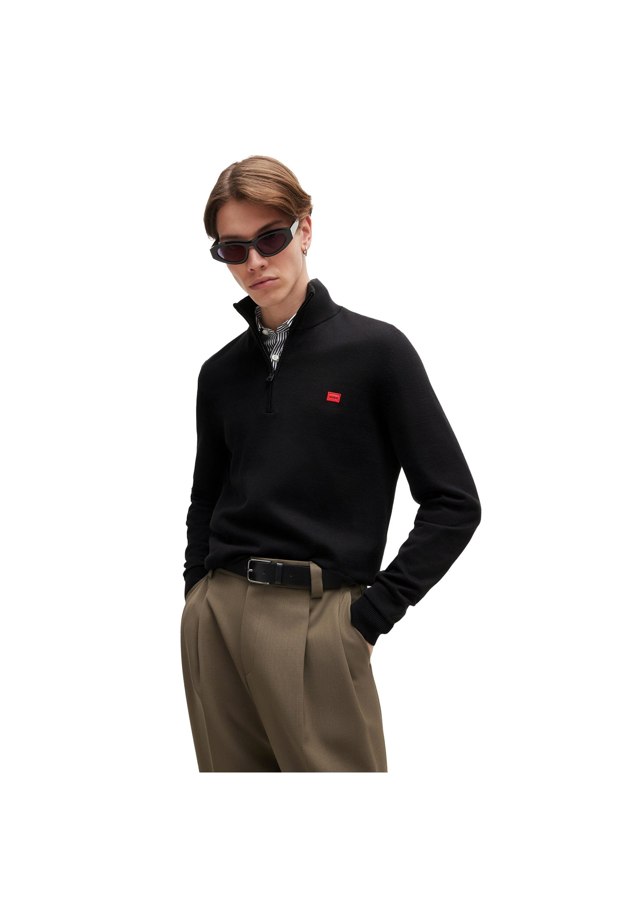 HUGO Sweater »Strickpullover San Quintus-C«