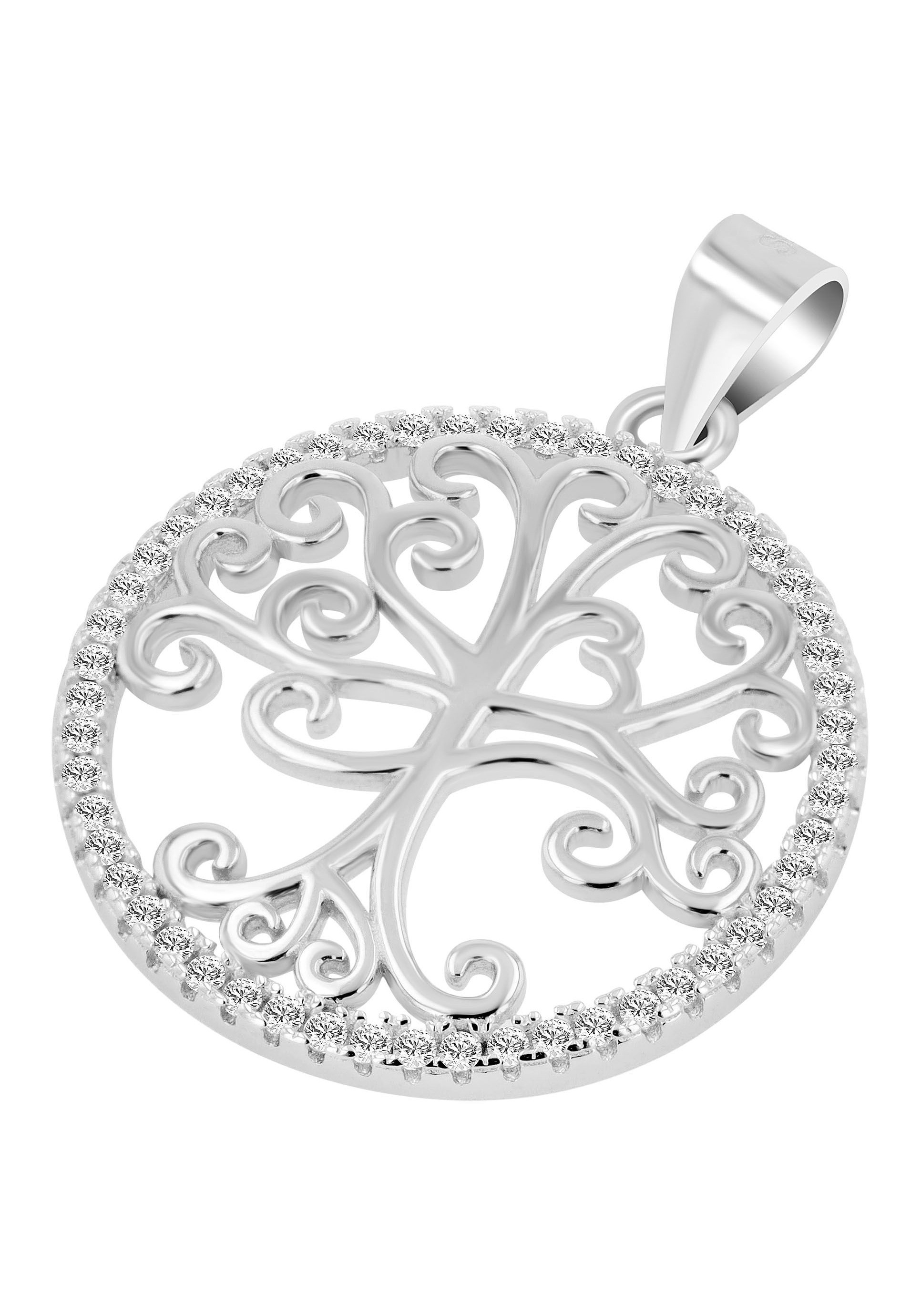 AKZENT Amulett »"Kadidja" aus 925 Sterlingsilber, rhodiniert, langlebig«