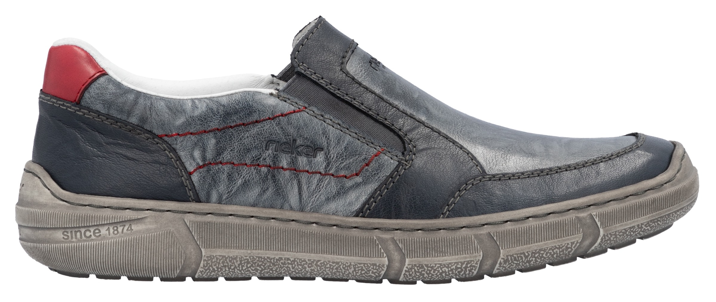 Rieker Slipper, Slip on Sneaker, Halbschuh, Freizeitschuh mit Schaftrandpolsterung