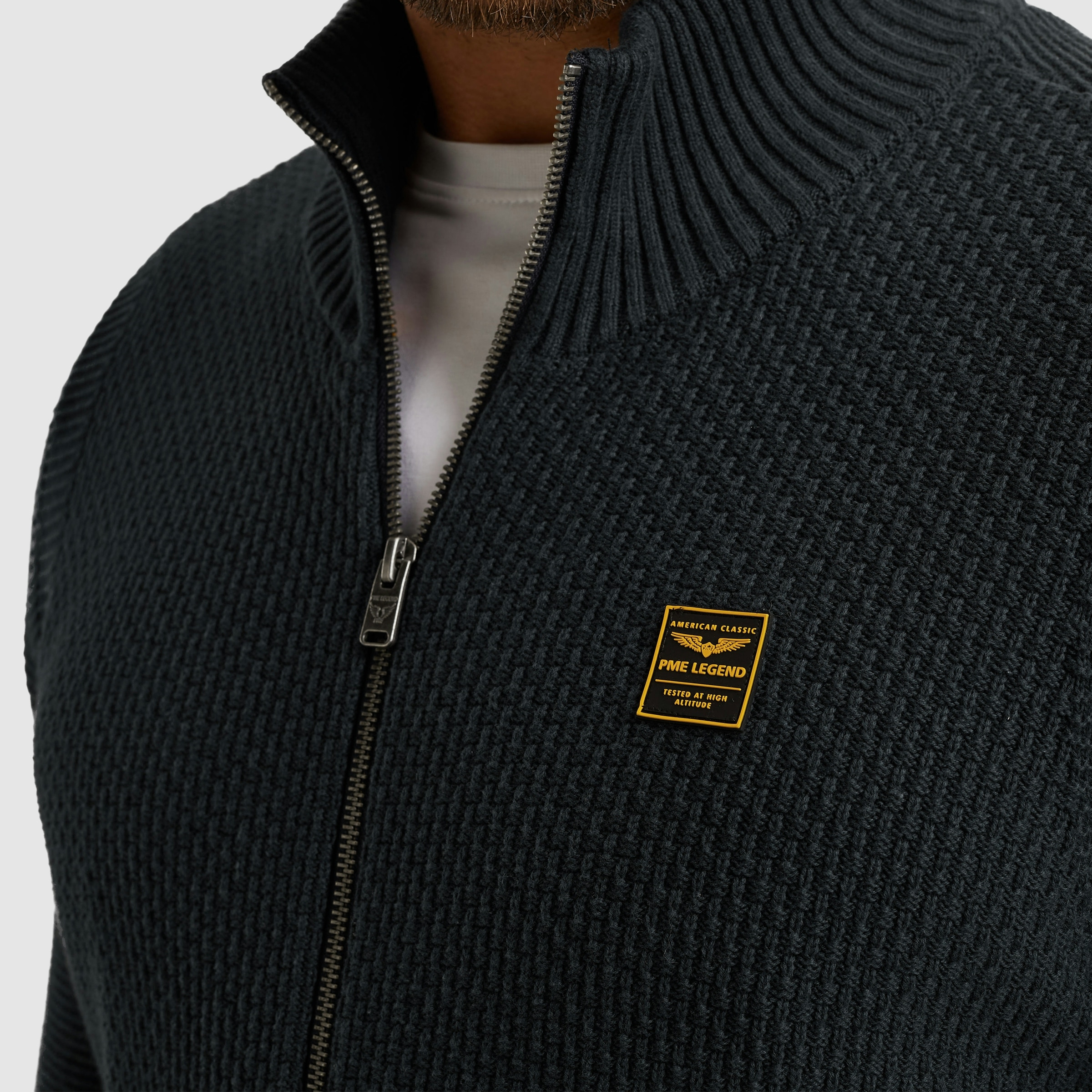 PME LEGEND Cardigan mit seitlichen Eingrifftaschen