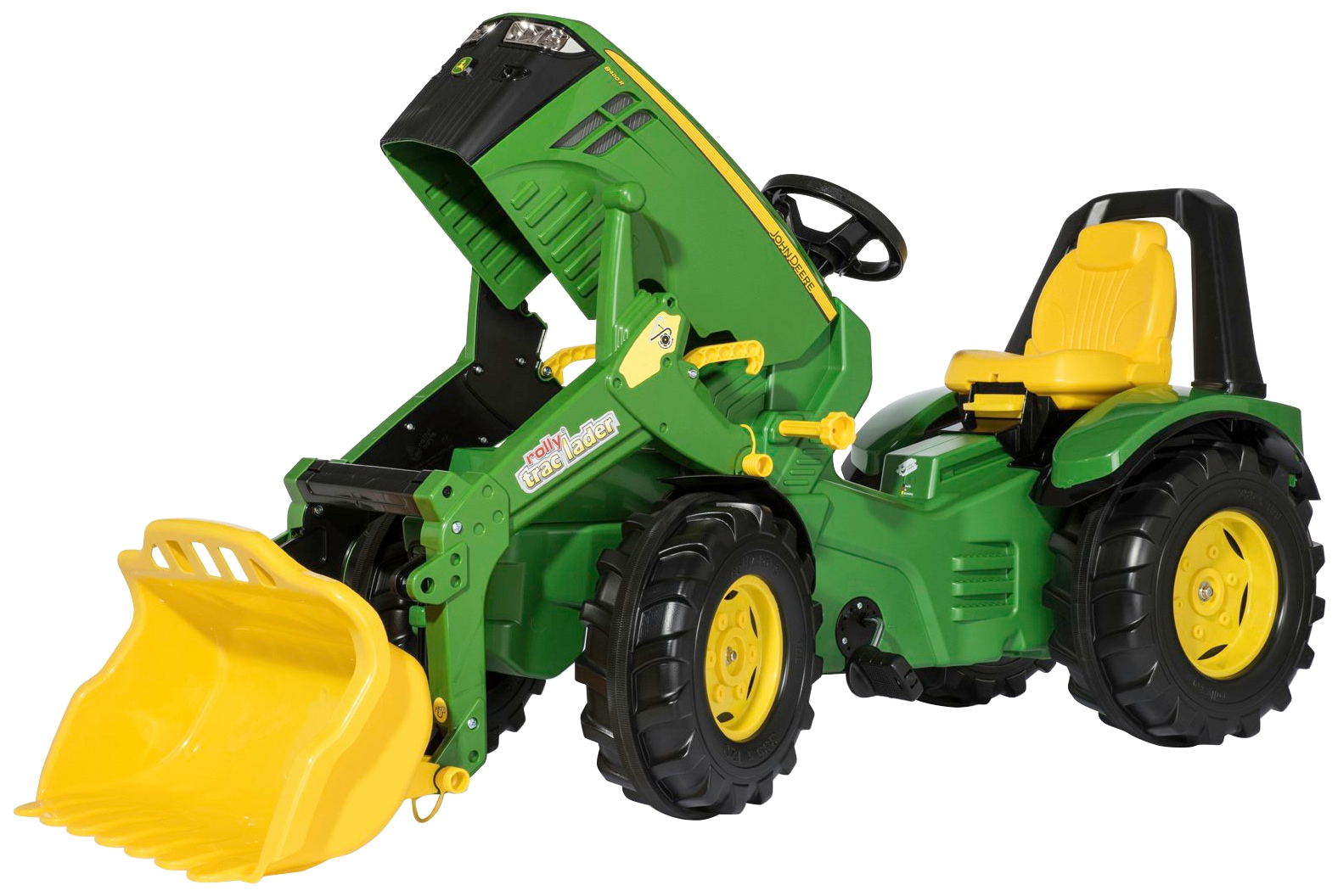 rolly toys® Tretfahrzeug »Premium John Deere 8400R«, Kindertraktor mit Lader