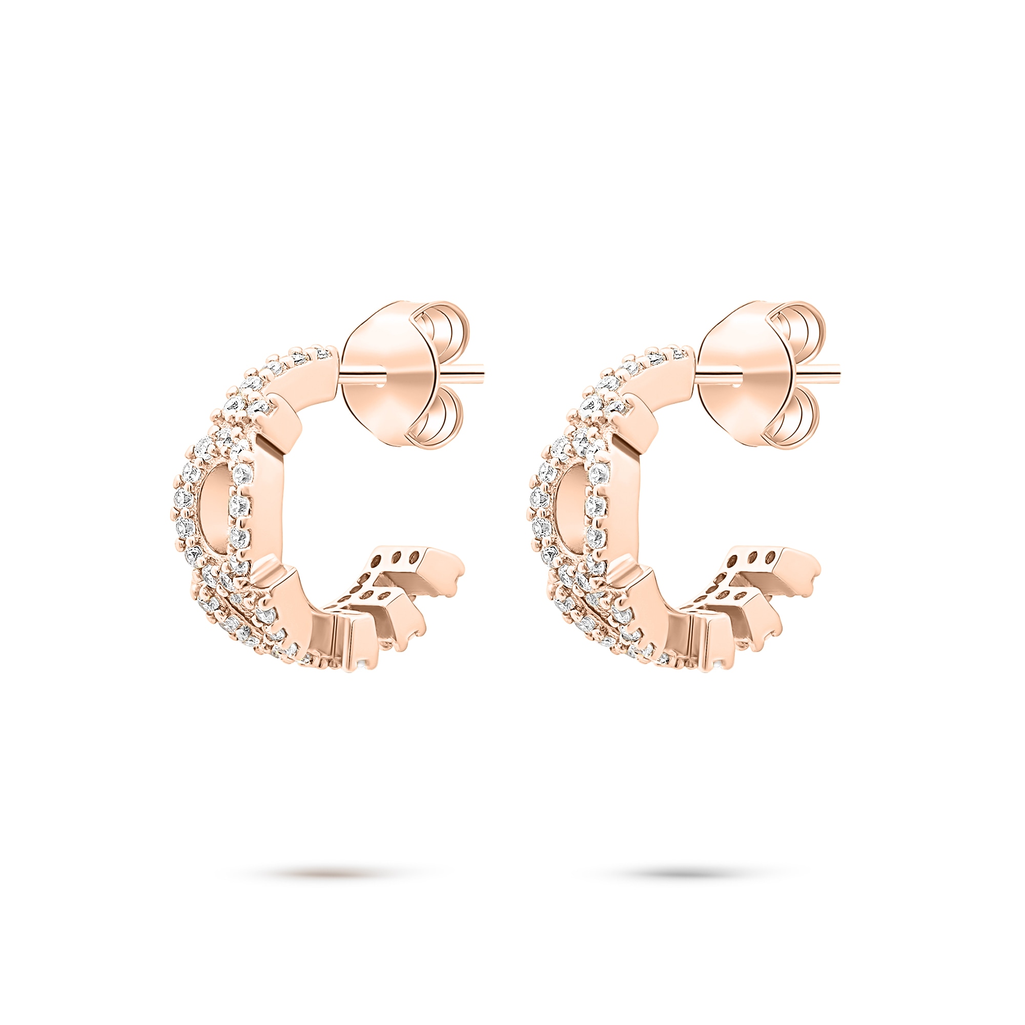 Tamaris Paar Creolen »Schmuck Geschenk Silber 925 Creole Love Letters« mit Zirkonia (synth.)