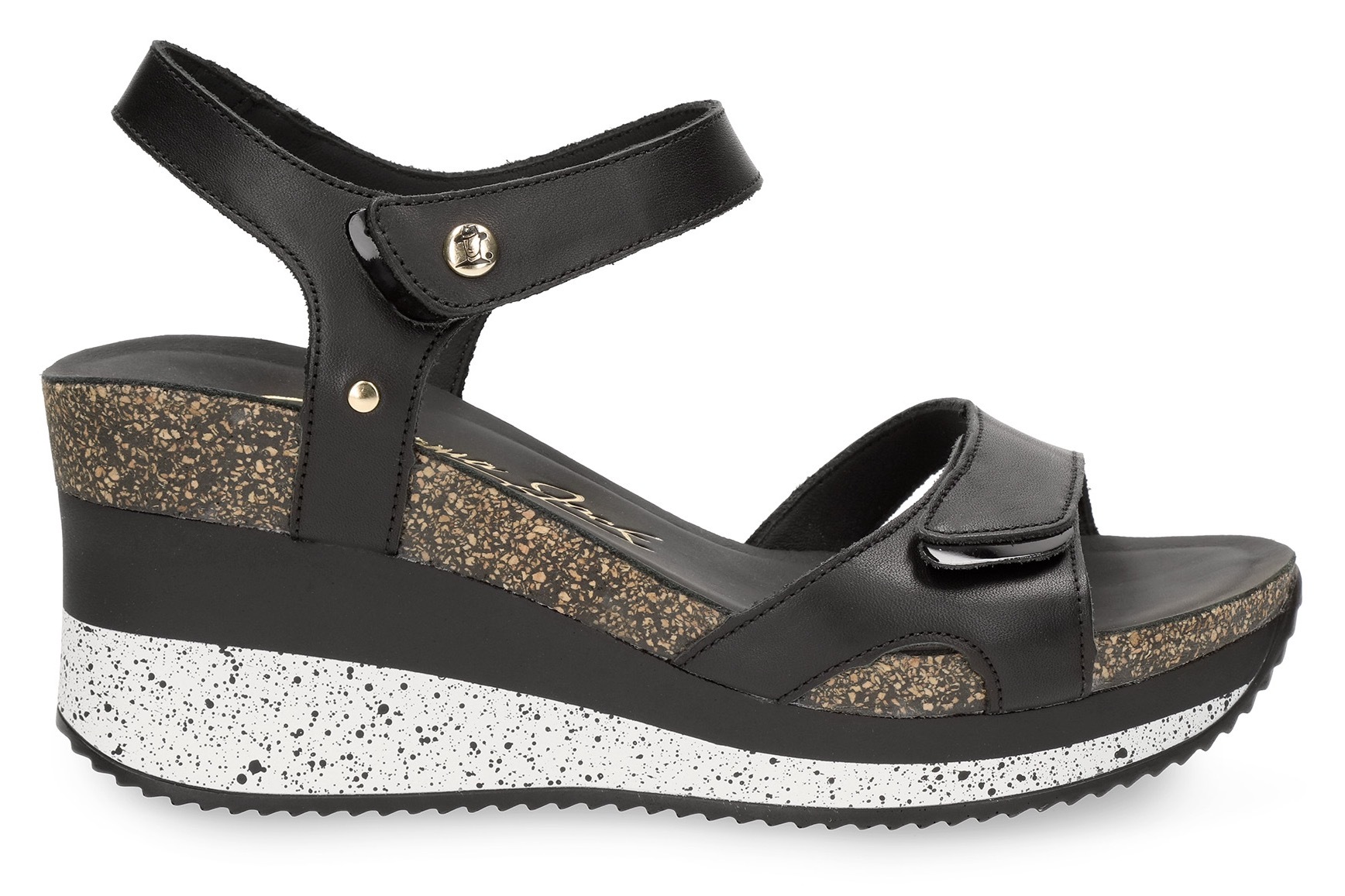 Panama Jack Keilsandalette »Nica«, Plateausandale, Sandalette, Sommerschuh mit weicher Lederdecksohle