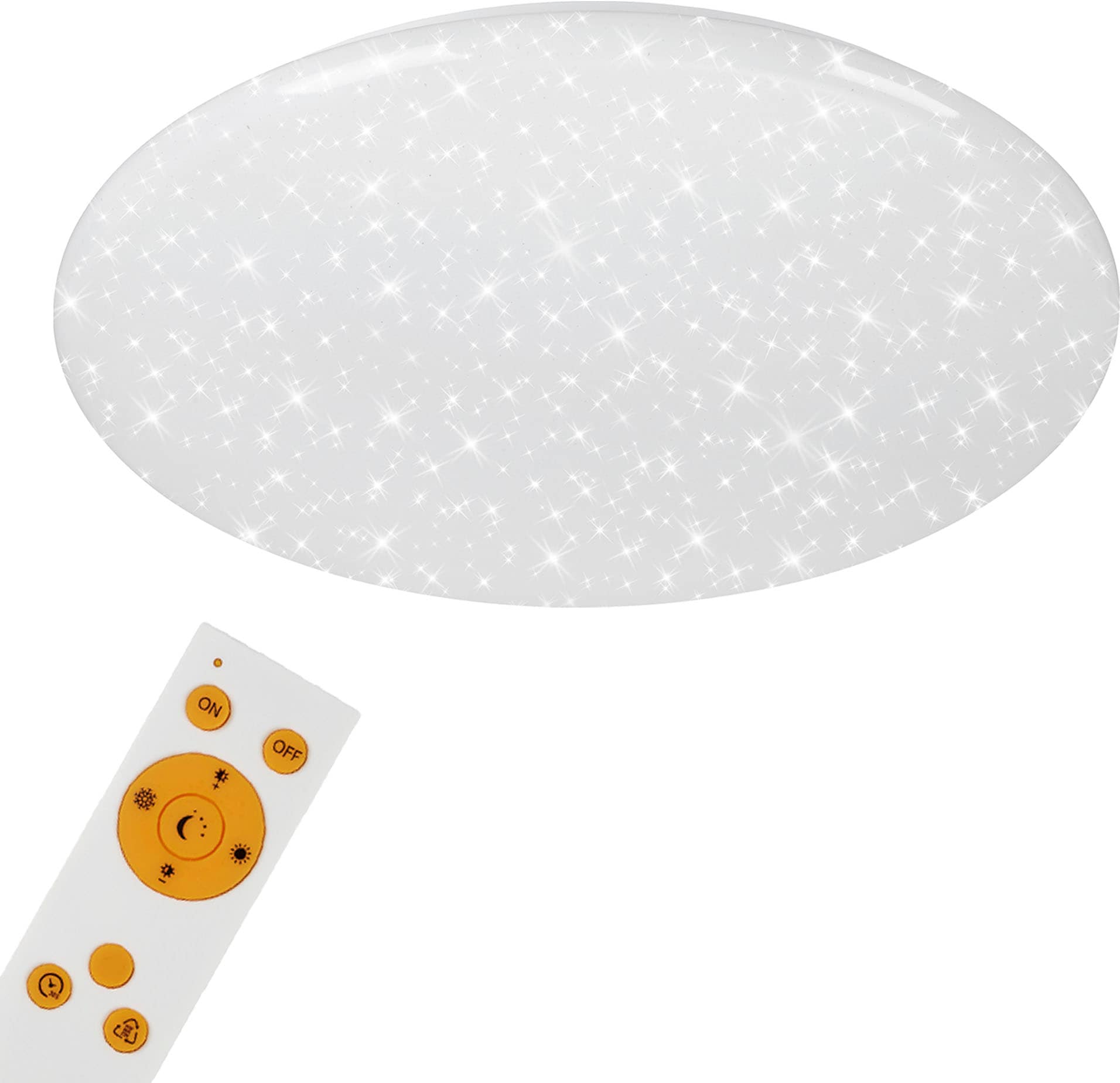 Briloner Leuchten LED Deckenleuchte »3368016 VERB«, Leuchtmittel LED-Board | LED fest integriert, CCT, dimmbar über Fernbedienung, Nachtlichtfunktion, weiß