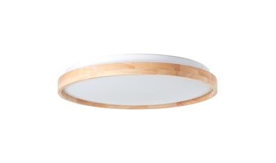 LED Deckenleuchte »Alson«, 3300 lm, Ø 50 cm, Metall/Holz/Kunststoff, holz hell/weiß