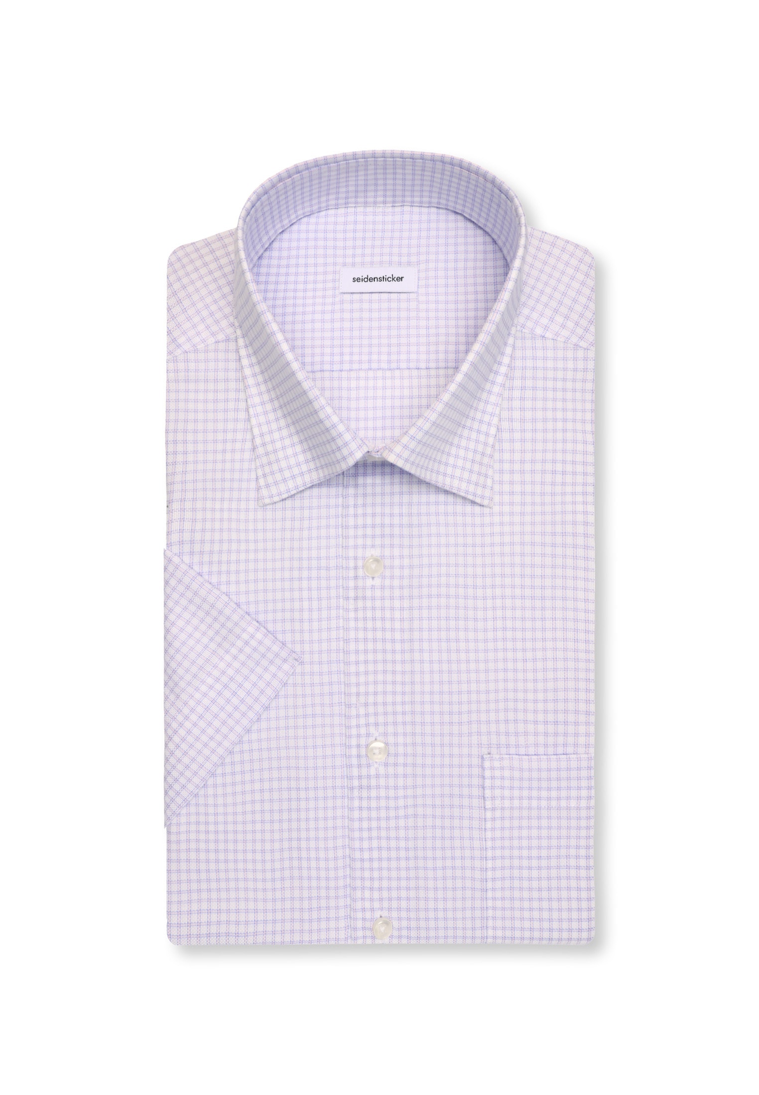 seidensticker Businesshemd »Schwarze Rose« Comfort 1/2 Covered-Button-Down-Kragen Karo