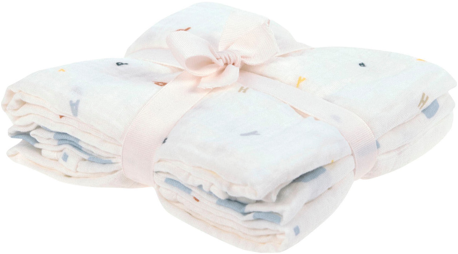 LÄSSIG Stoffwindeln »Mullwindeln, M, Happy Fruits, blue«, GOTS made with organic materials, zertifiziert durch BCS 27262