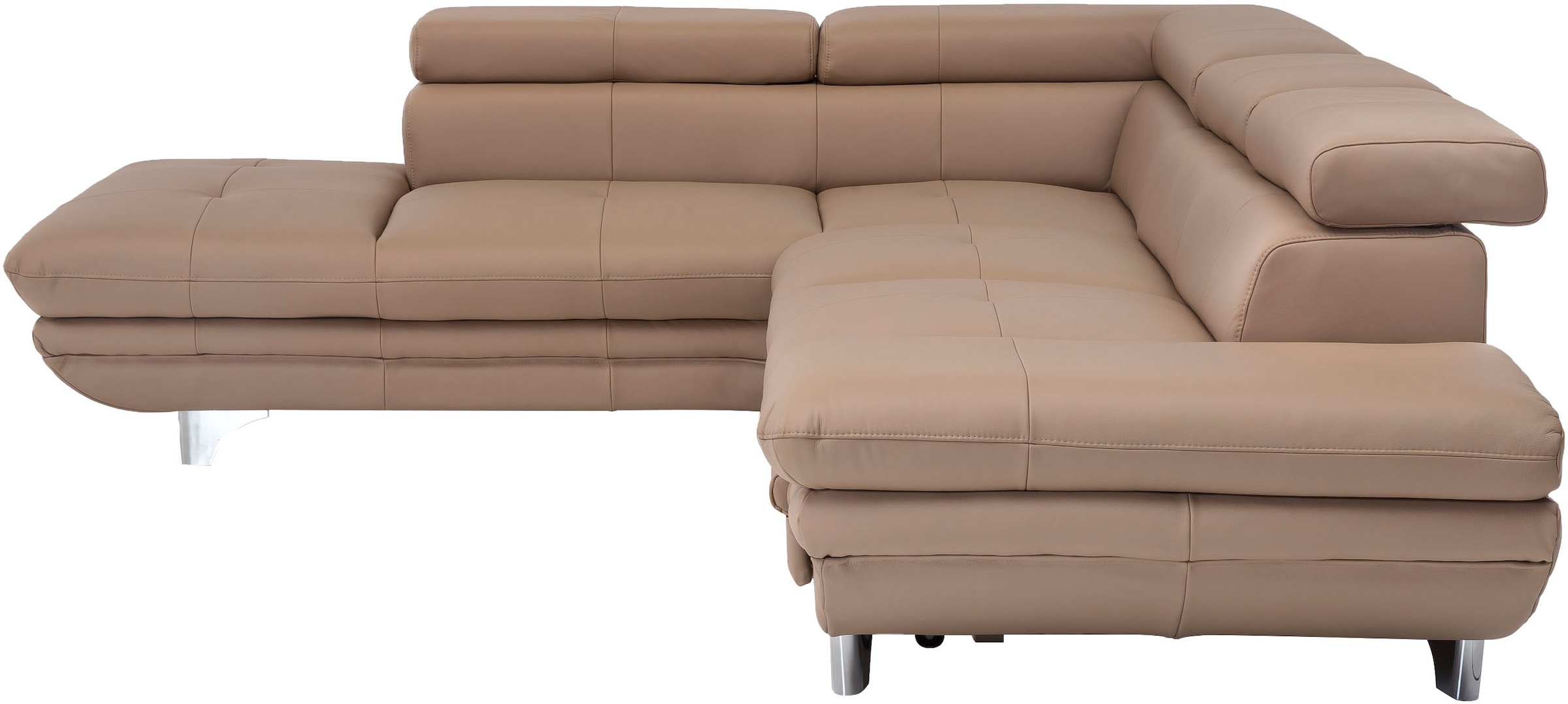 COTTA Ecksofa »Enterprise L-Form«, mit Arm- & Kopfteilverstellung, wahlweise mit Bettfunktion