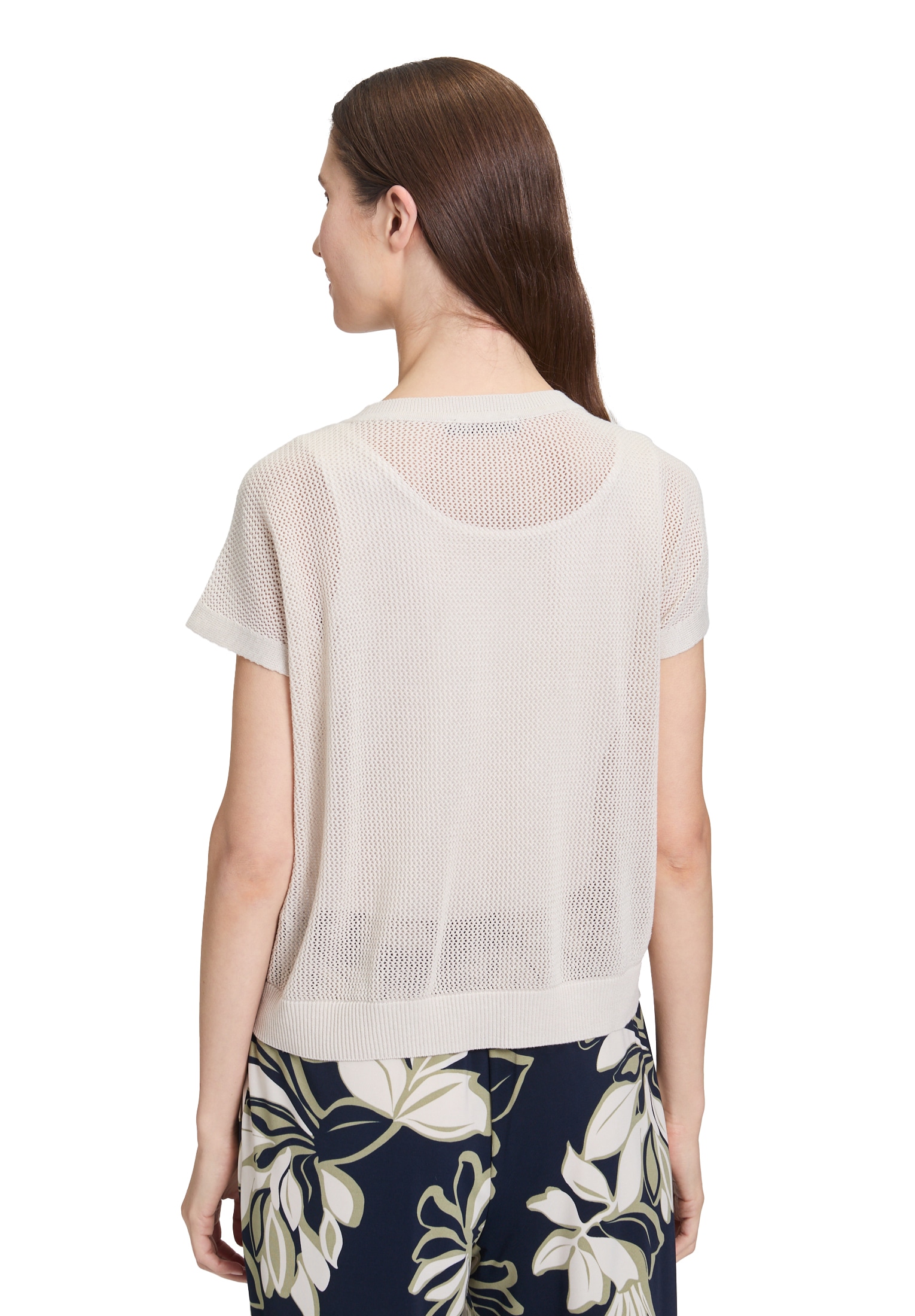 Betty Barclay Rundhalspullover »Lochstrick-Pullover ohne Arm«