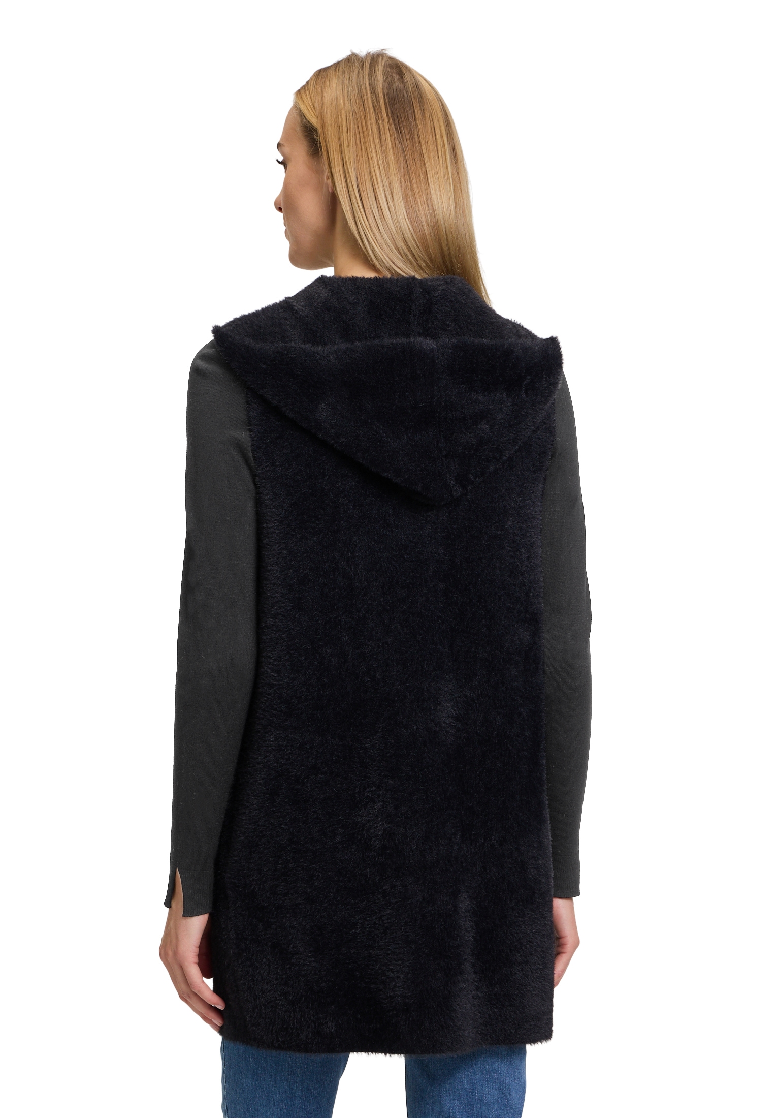 Amber & June Strickjacke »Strickweste mit Kapuze«