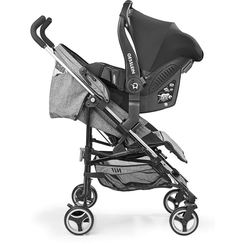 Gesslein Kinder-Buggy »S5 2+4, Camel Meliert«, mit schwenkbaren Vorderrädern;