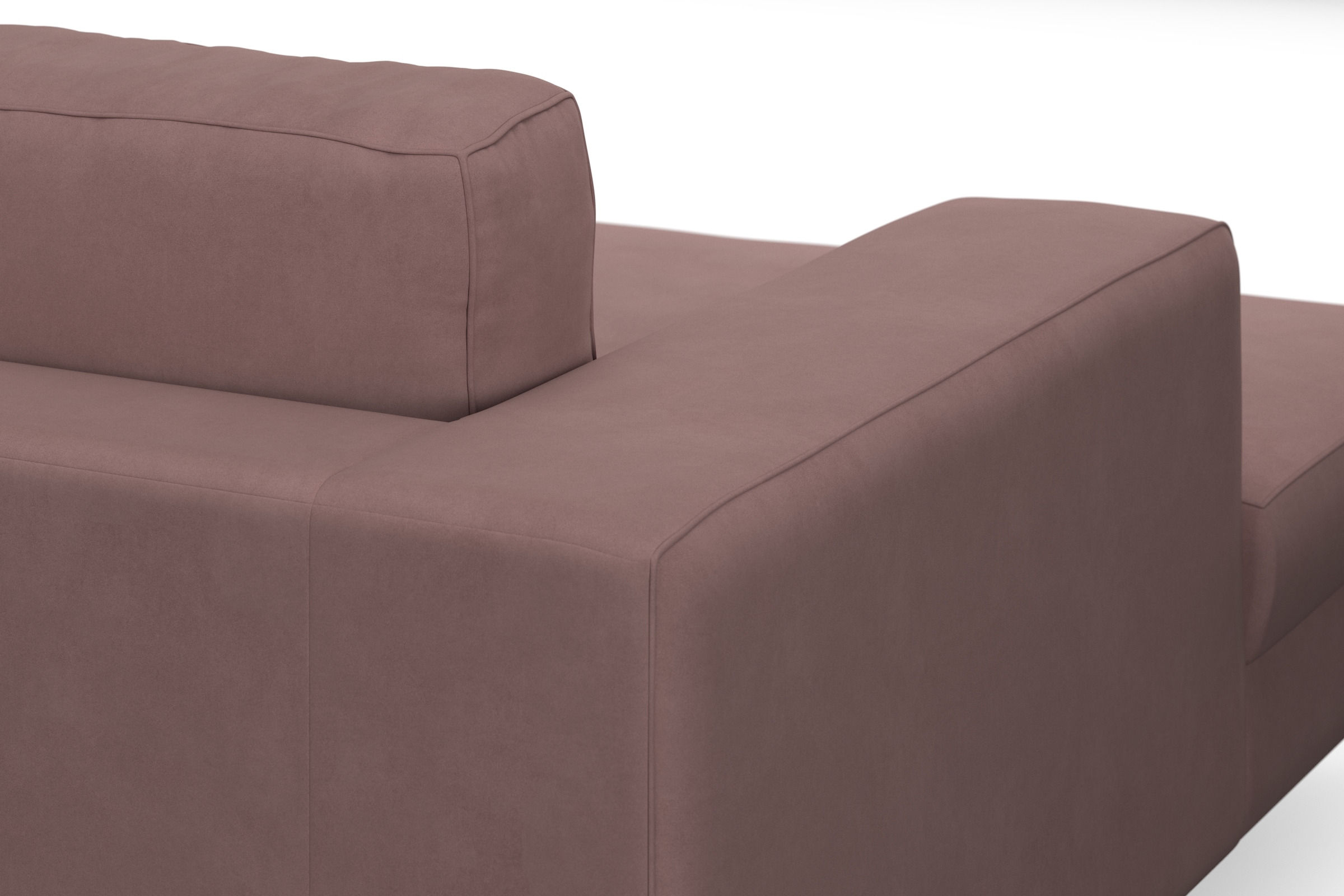 DOMO collection Wohnlandschaft »Modica U-Form«, XXL, in moderner Optik mit, 2 großzügigen Recamieren, auch in Cord