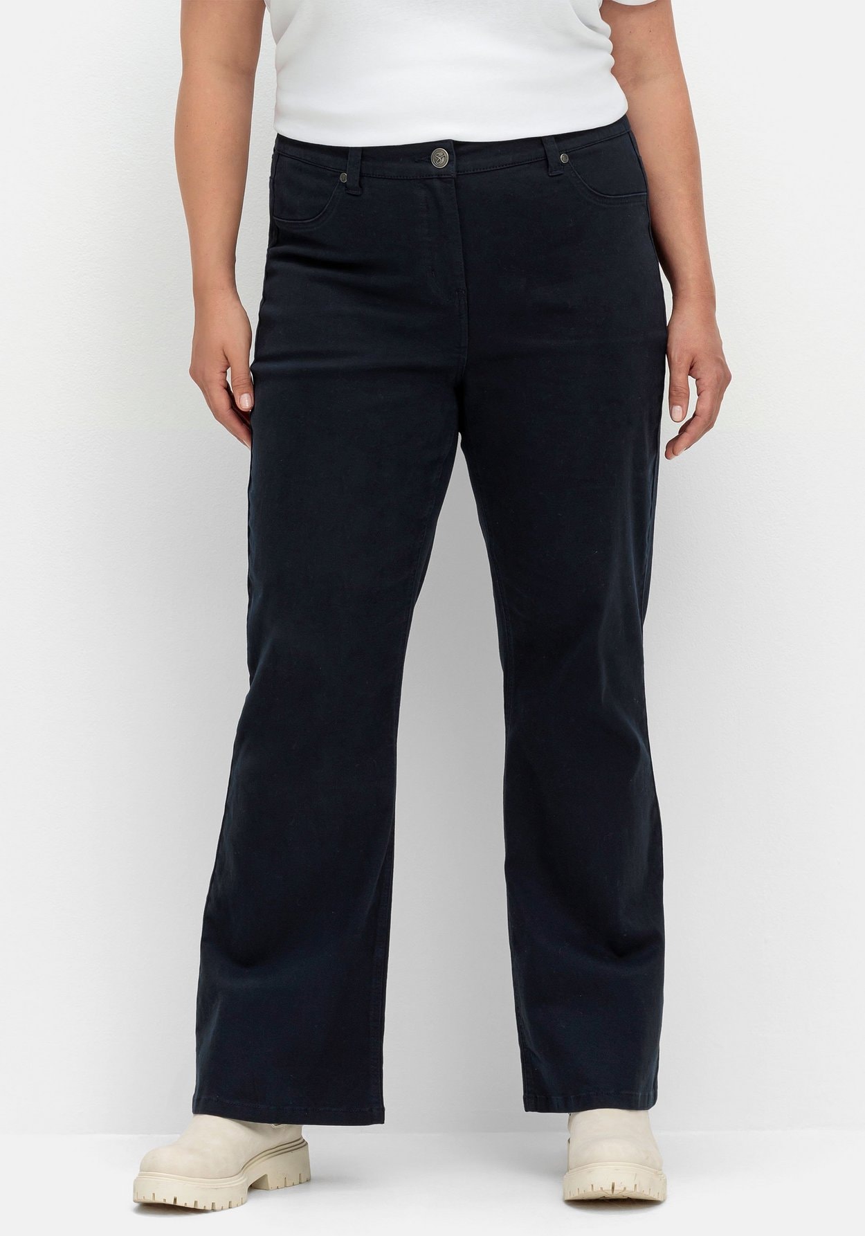 Sheego Stretch-Hose »Twillhose in Bootcutform mit Shaping-Einsatz«