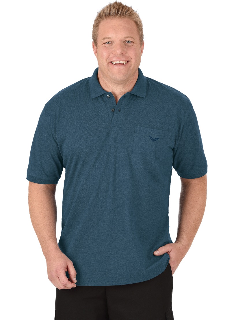 Trigema Poloshirt »TRIGEMA Polohemd mit Brusttasche«, (1 tlg.)