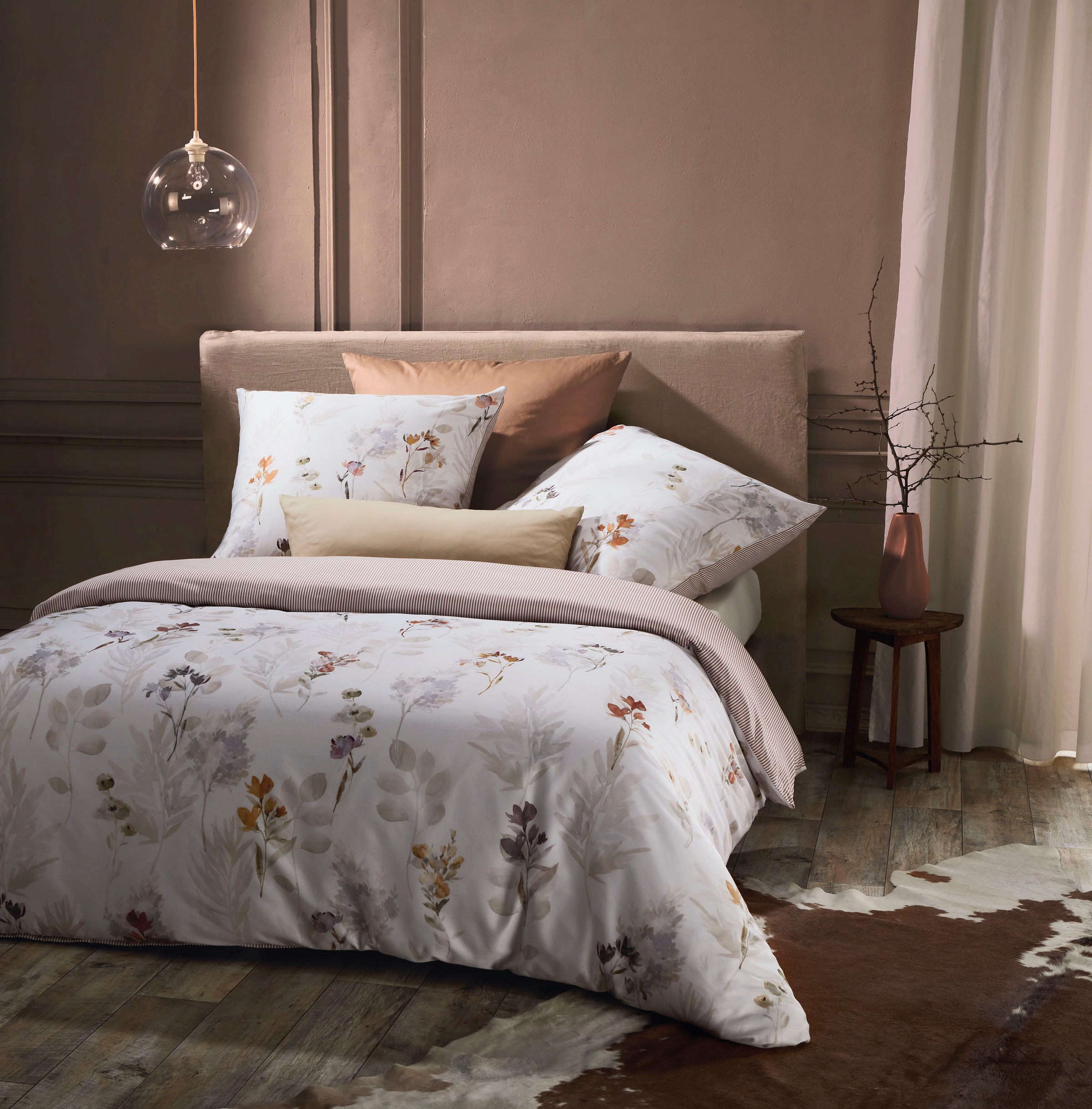 fleuresse Wendebettwäsche »Bed Art S 4258«, (2 tlg.), mit Blumen