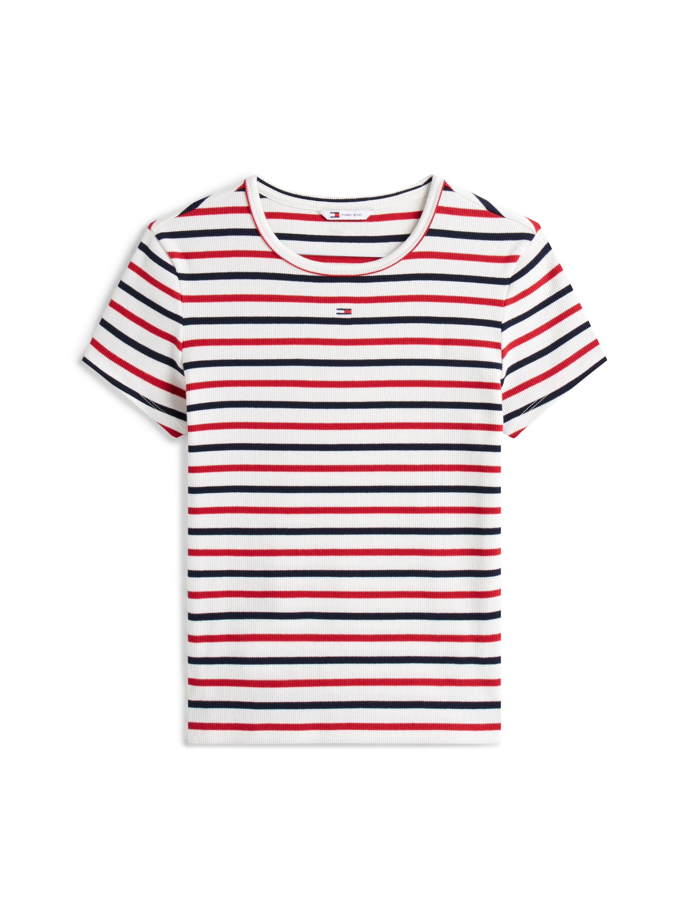 Tommy Jeans T-Shirt »TJW SLIM ESSENTIAL RIB SS«, mit gerippter Struktur
