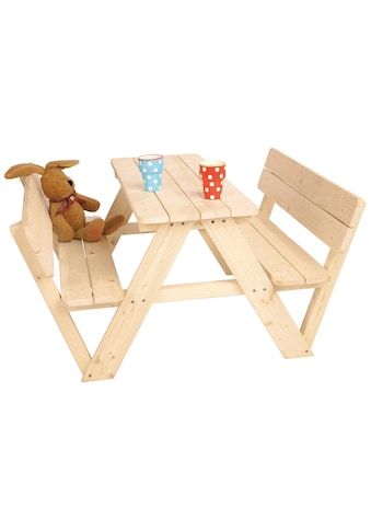 Pinolino® Garten-Kindersitzgruppe »Nicki«, Picknicktisch, BxHxT: 105x90x51 cm kaufen