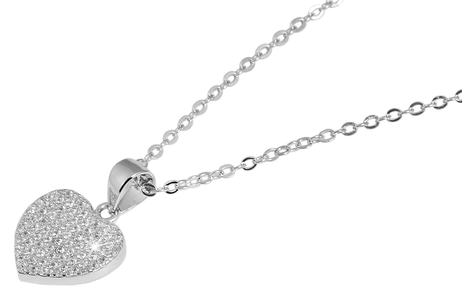 Adelia´s Kette ohne Anhänger »Damen Halskette mit Anhänger ¿ Herz aus 925 Silber«
