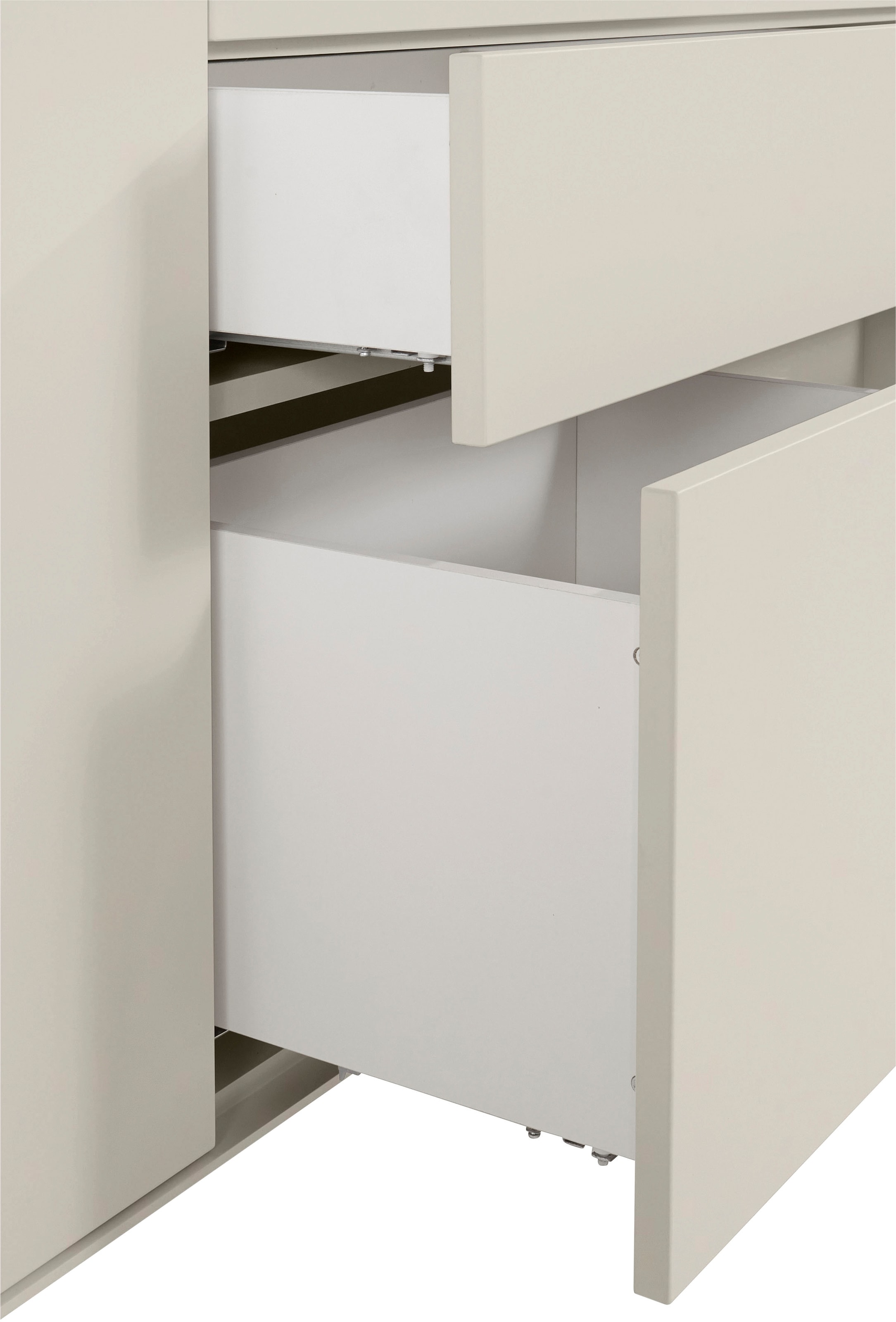 LeGer Home by Lena Gercke Sideboard »Essentials«, (2 St.), Breite: 279cm, MDF lackiert, Push-to-open-Funktion