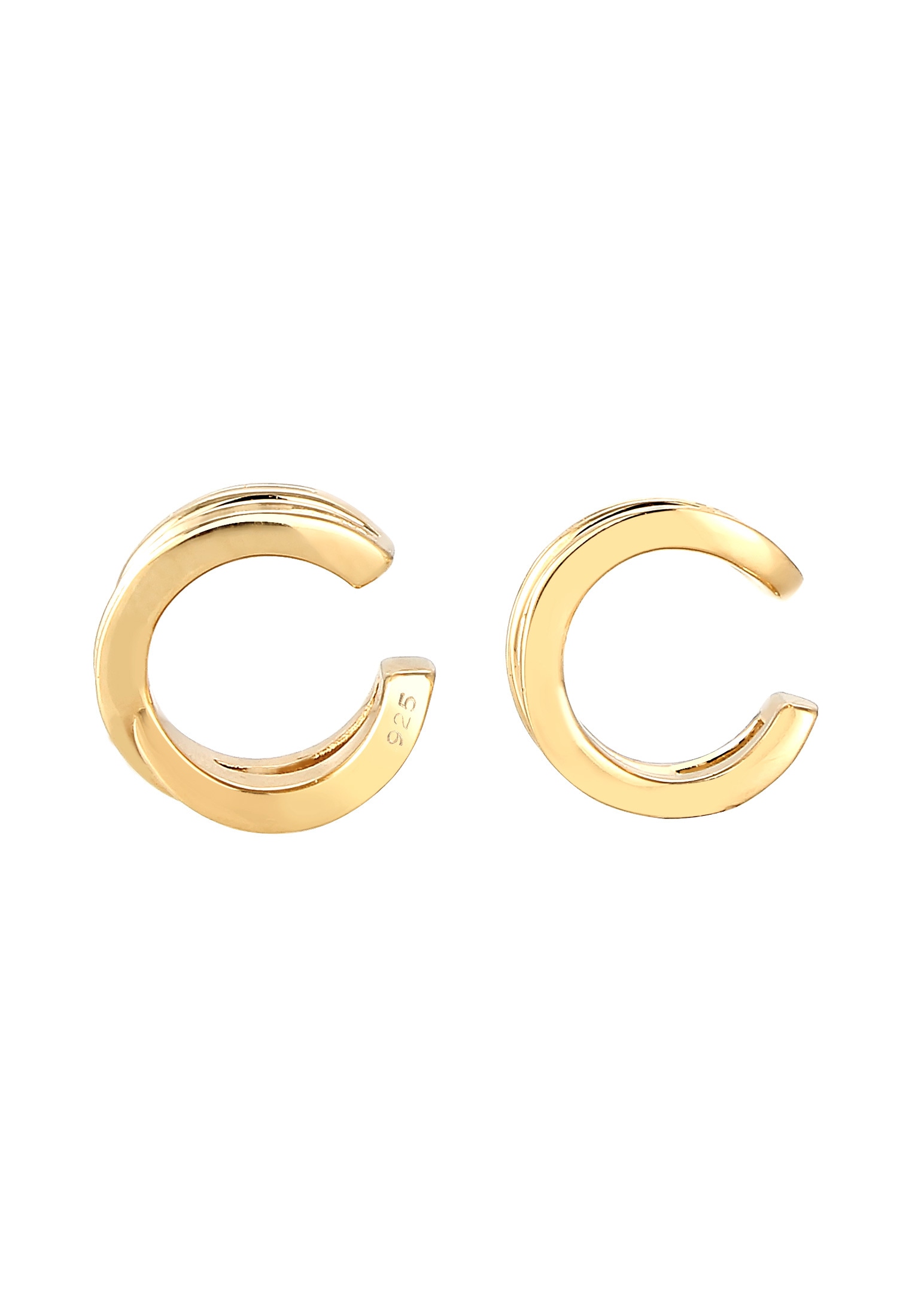 Elli Paar Ohrklemmen »Ohrringe Earcuff ohne Stein 925 Sterling Silber«