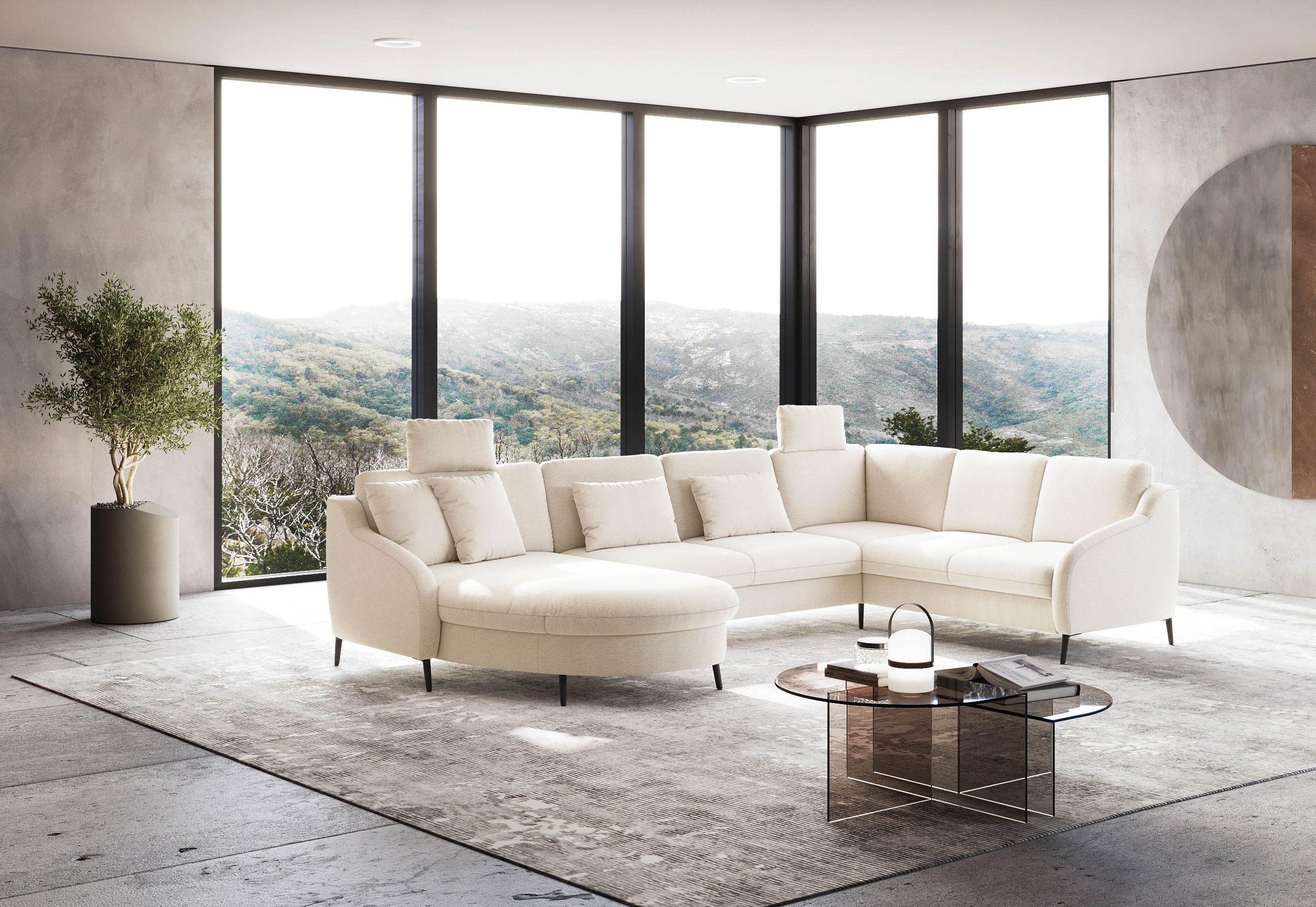 sit&more Wohnlandschaft »Soul U-Form«, wahlweise mit Bettfunktion und Schubkasten