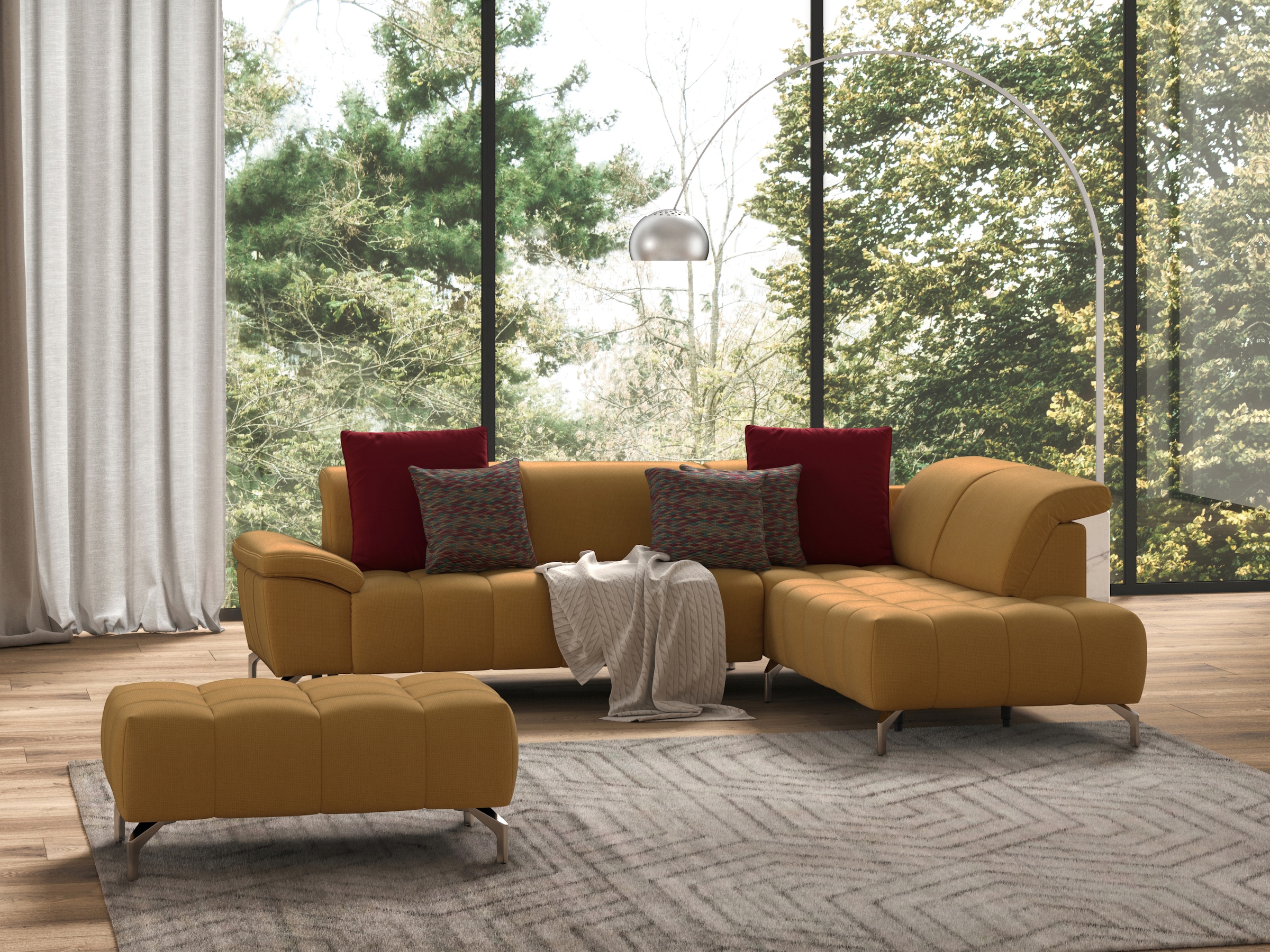 sit&more Hocker »Cool«, mit silberfarbenen Füßen