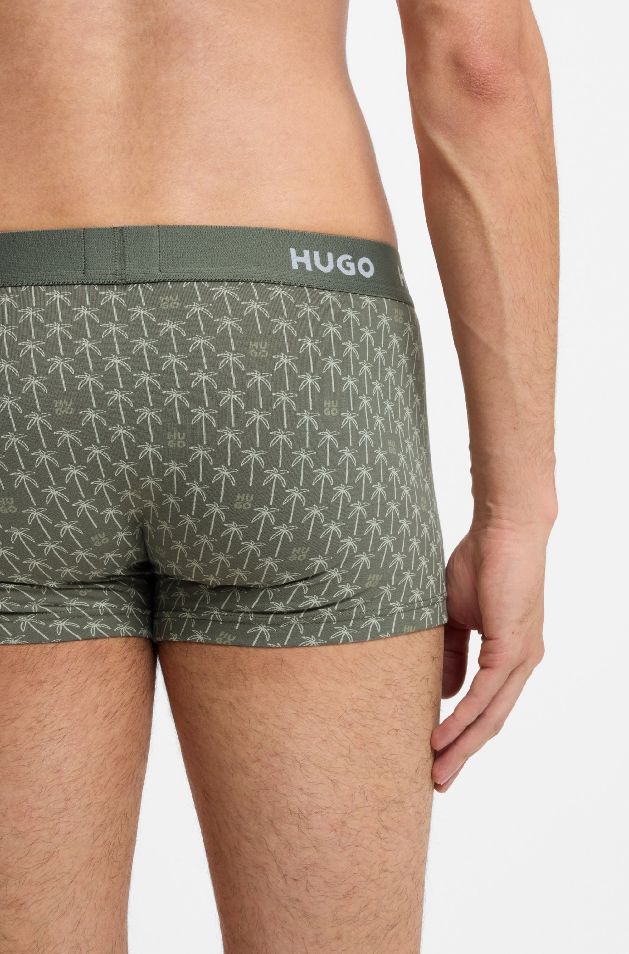 HUGO Underwear Trunk »TRUNK TRIPLET DESIGN« Packung, 3 Stk. mit Logobund