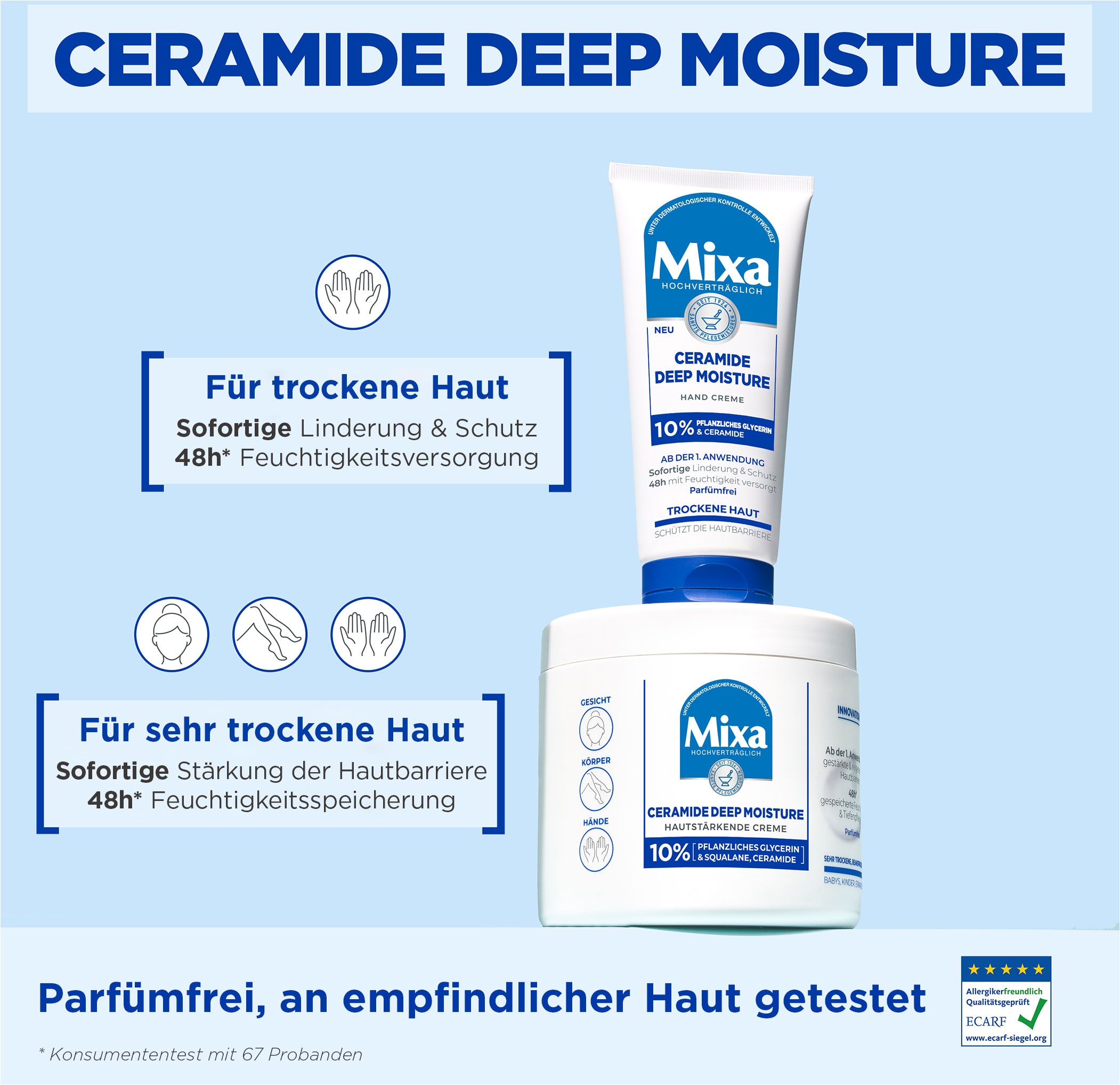 Mixa Körpercreme »Mixa Ceramide Protect Creme«, mit Ceramiden