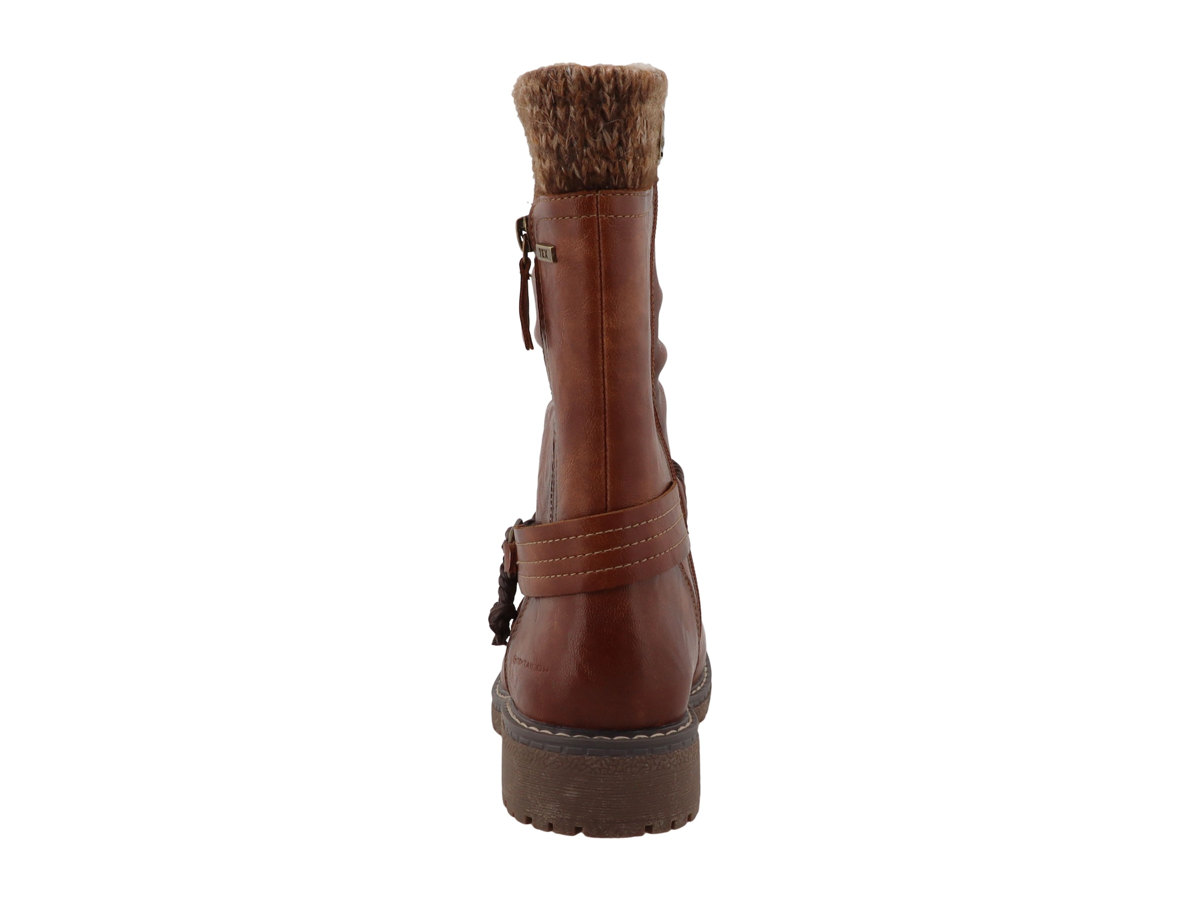 TOM TAILOR Winterstiefel  Blockabsatz, Langschaftstiefel mit wasserabweisender TEX-Ausstattung