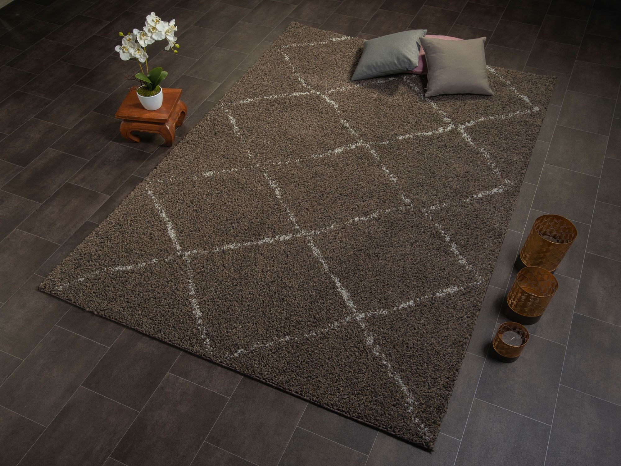 OCI DIE TEPPICHMARKE Hochflor-Teppich »Stockholm« rechteckig 30 mm Höhe Wohnzimmer