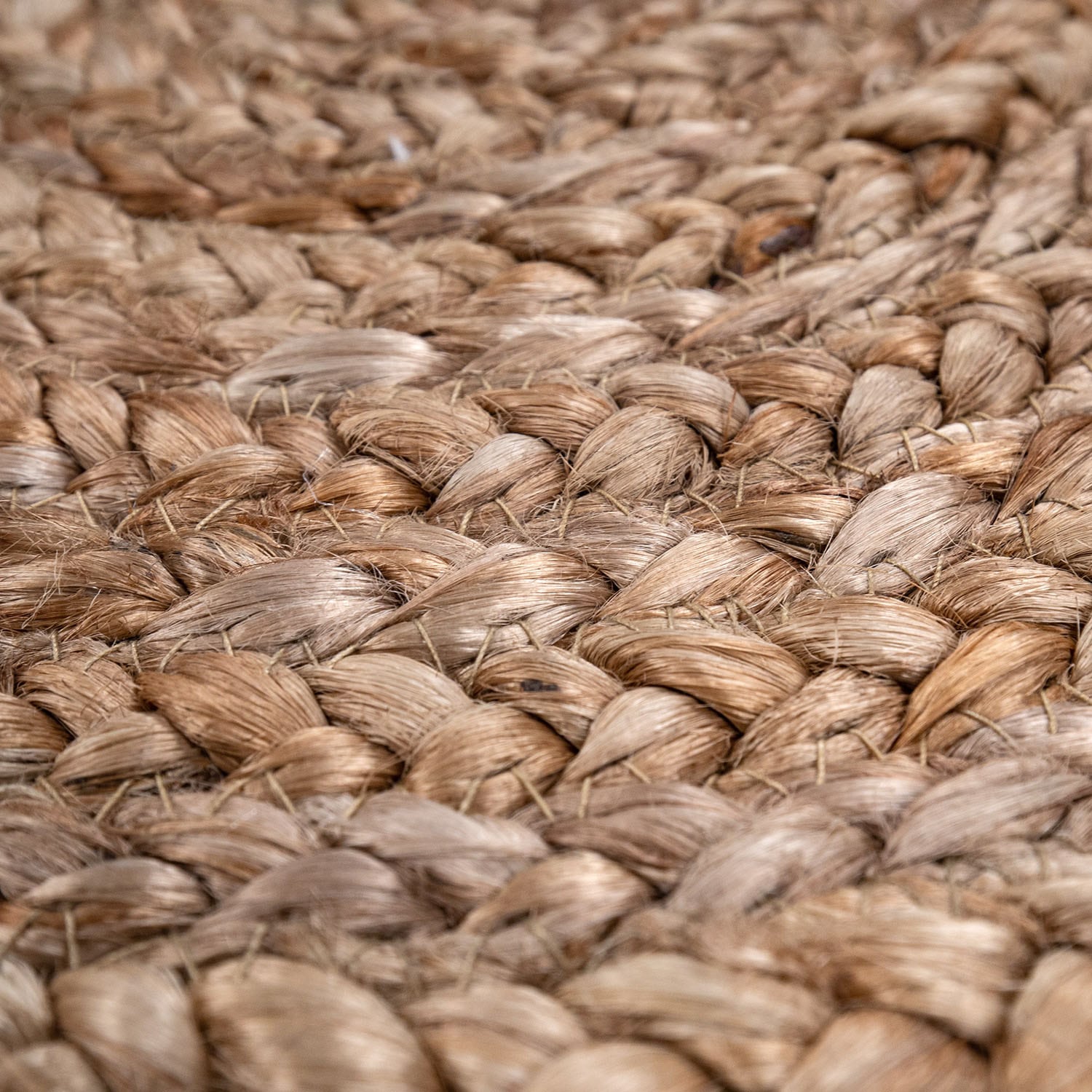 Paco Home Teppich »Viborg 592«, rund, 13 mm Höhe, handgefertigter Natur-Teppich, Jute, Boho, Ethno