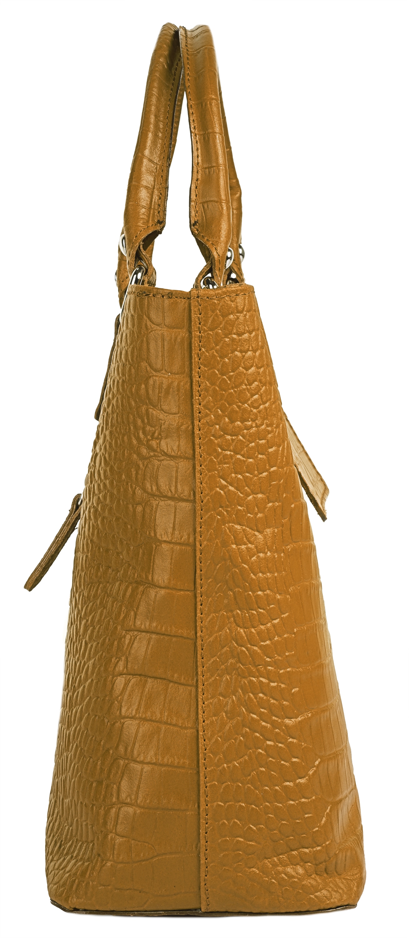 Cluty Henkeltasche, echt Leder, Made in Italy