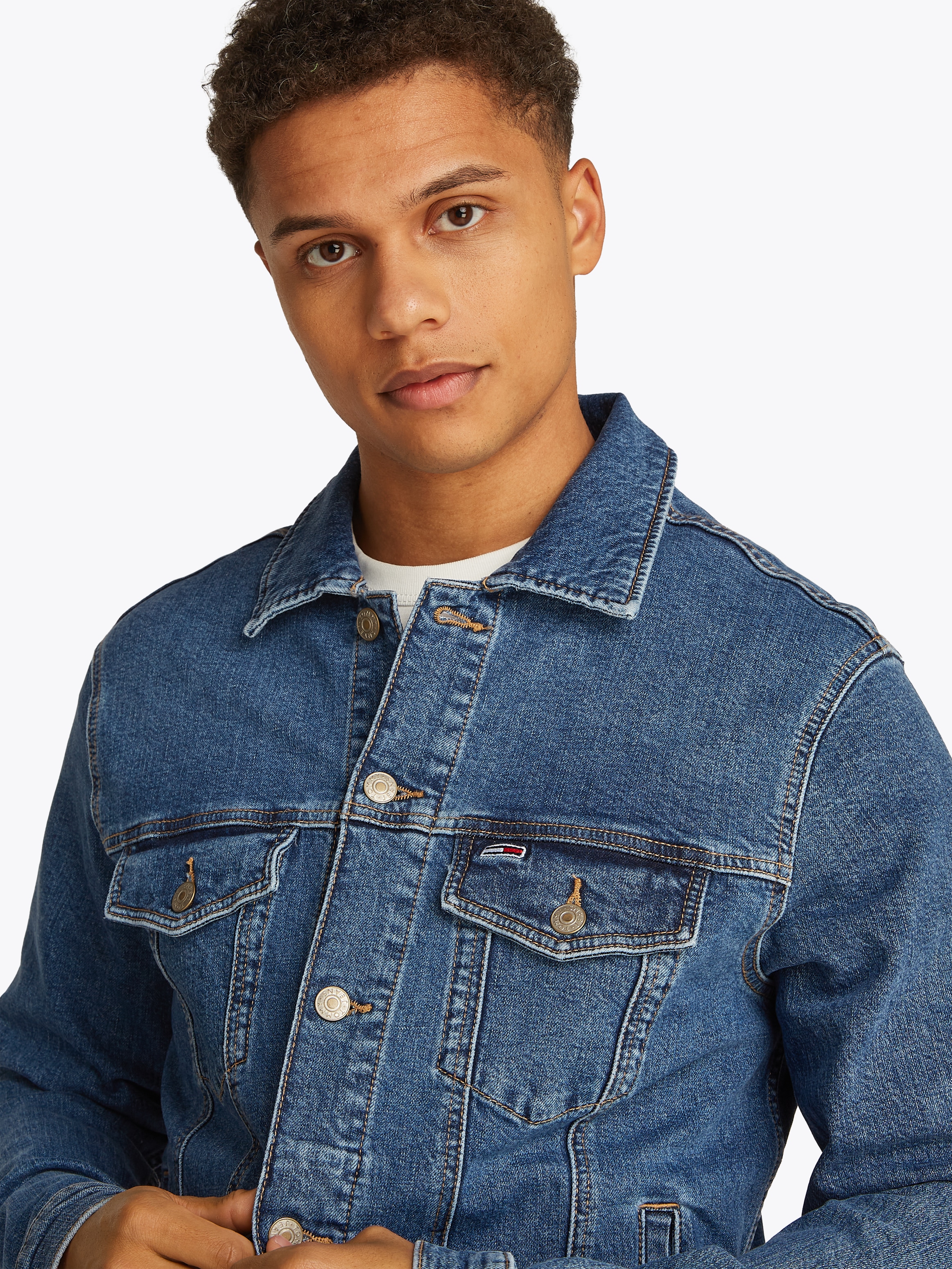 Tommy Jeans Plus Jeansjacke »RYAN RGLR TRCKR JCKT EXT BI8130«