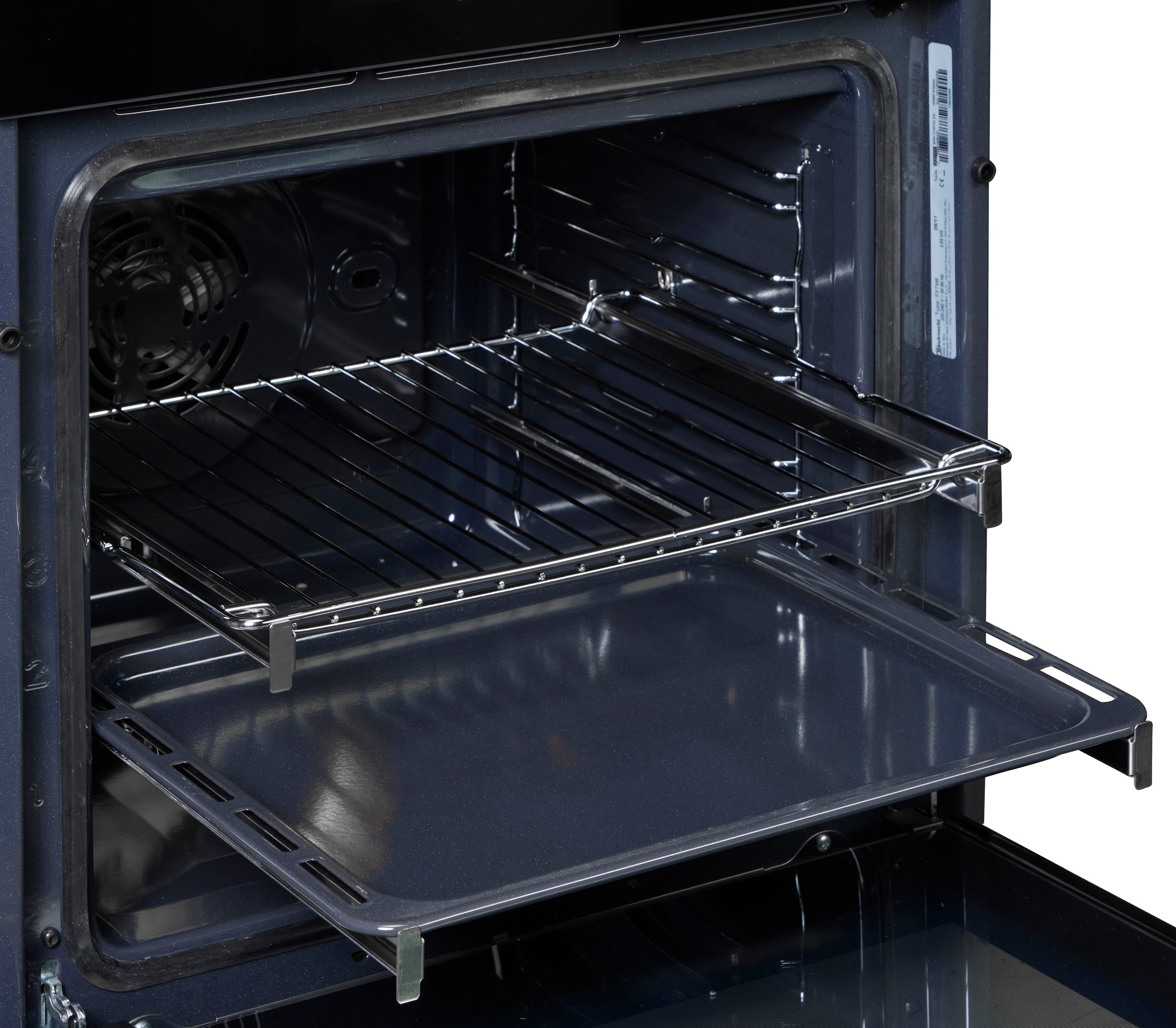 BAUKNECHT Backofen-Set »BIR4 DH8FS2 ES«, mit 2-fach-Teleskopauszug, Hydrolyse, PowerHeißluft