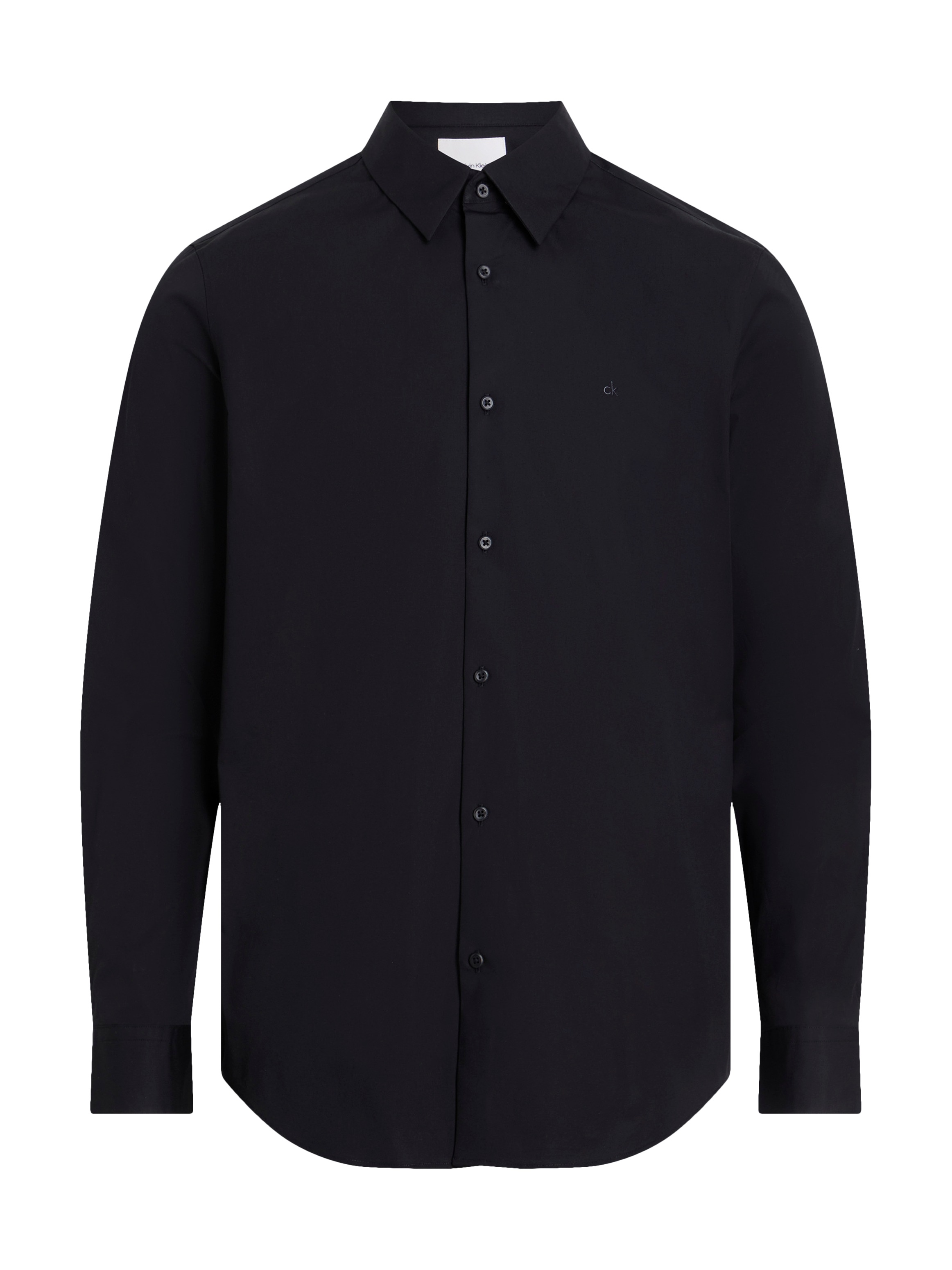 Calvin Klein Langarmhemd »LONG SLEEVE SOLID STRETCH SLIM SHIRT«, in Unifarbe