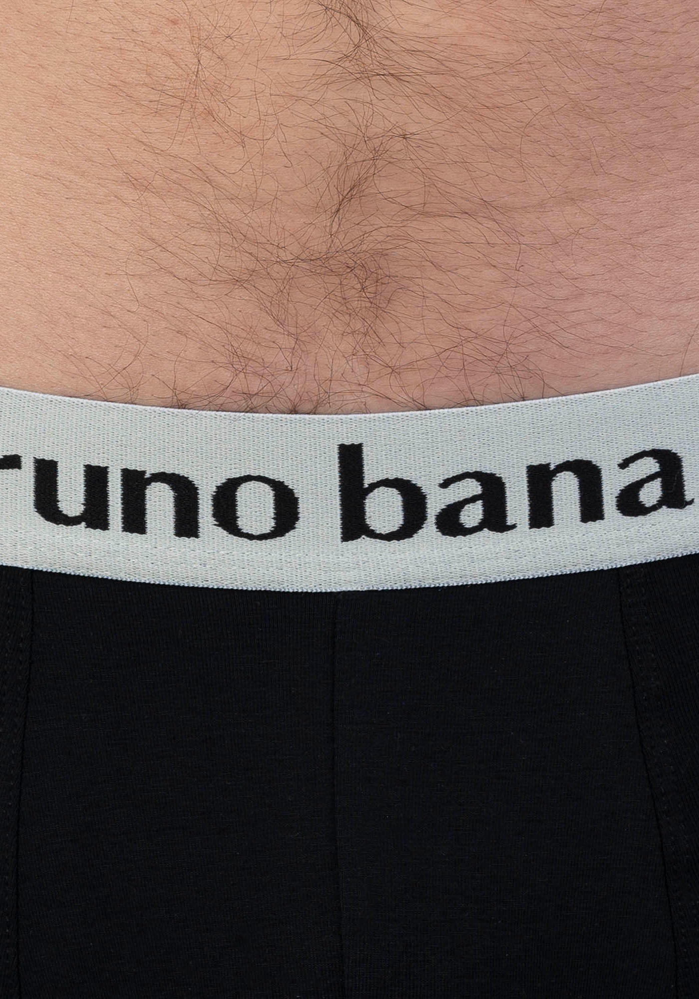 Bruno Banani Boxer »Flowing«, (2er Pack), mit kontrastreichem Logobund