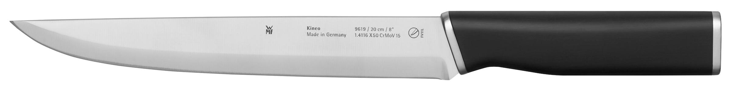 WMF Messer-Set »Kineo«, (Set, 5 tlg., Koch-, Gemüse-, Brot-, Fleisch- & Zubereitungsmesser), Performance Cut, Premium-Edelstahl, Made in Germany