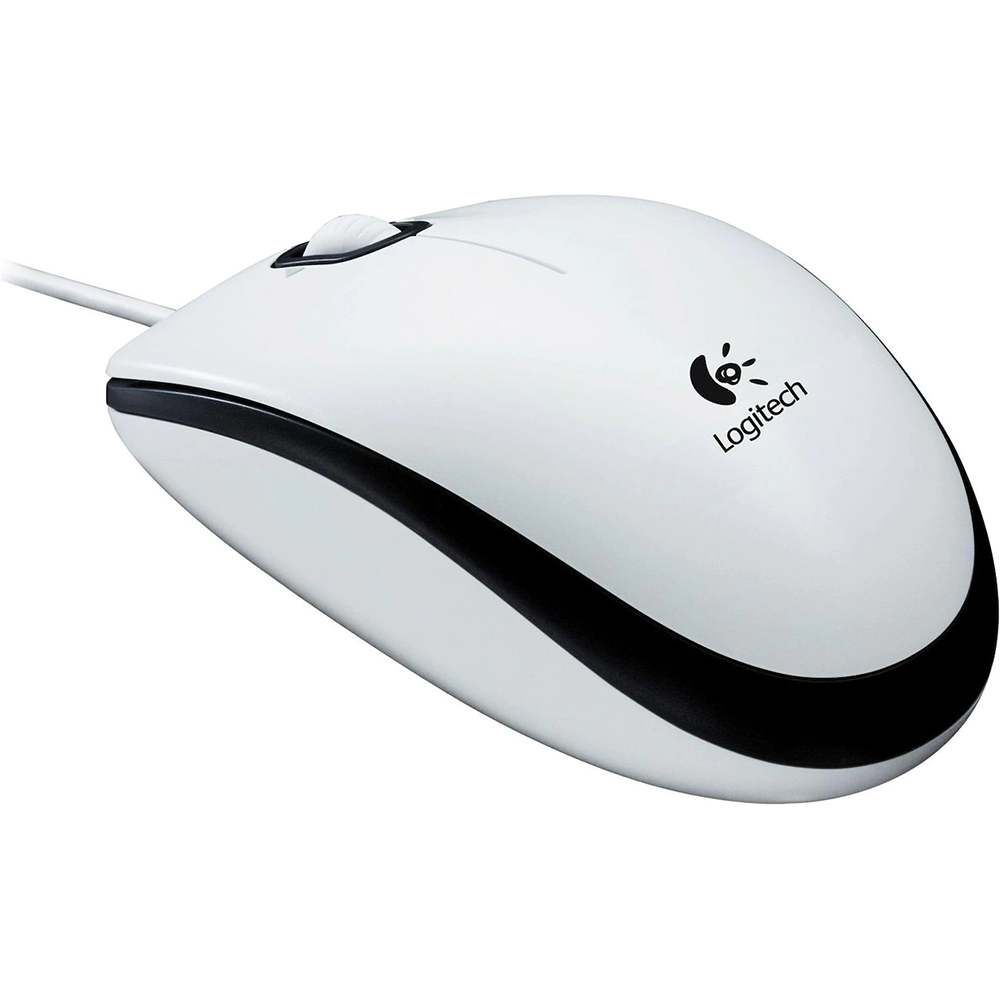 Logitech Maus »M100 - WHITE - EMEA«, kabelgebunden