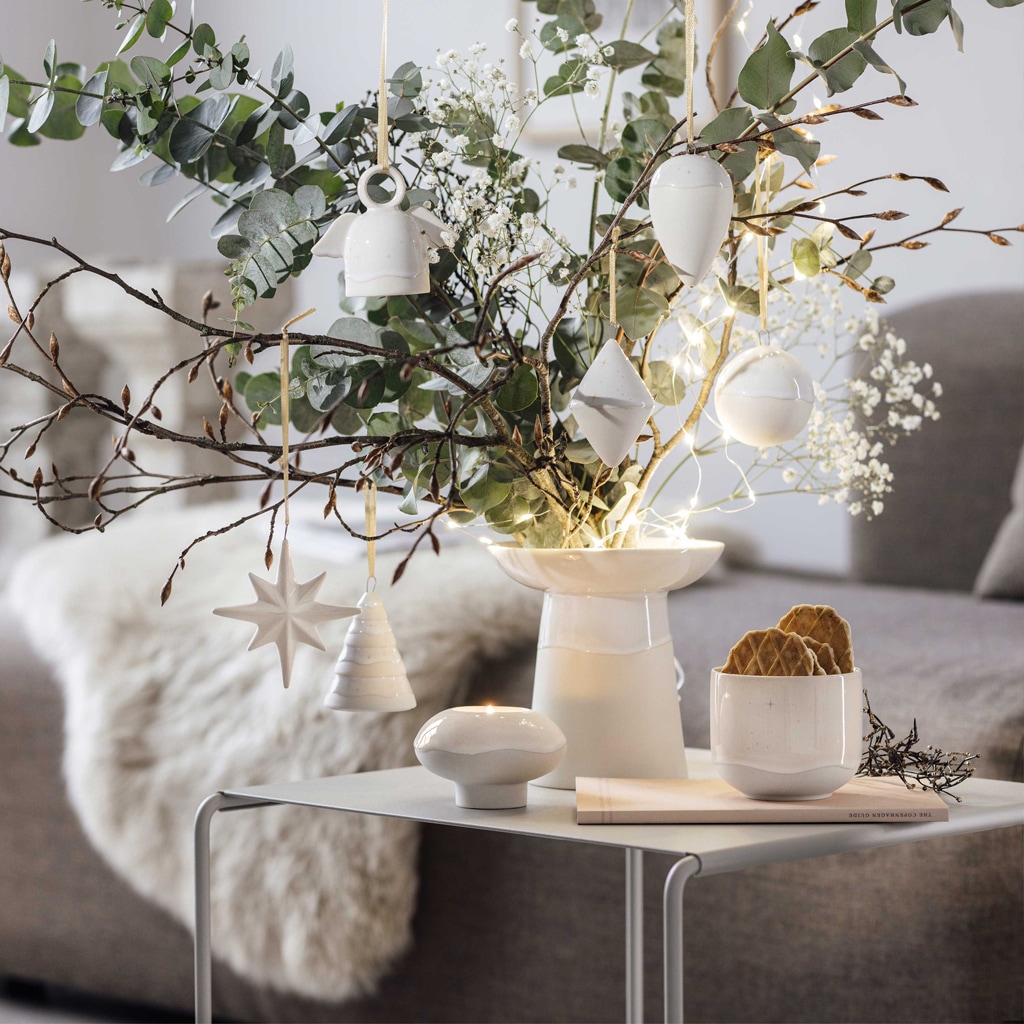 like. by Villeroy & Boch Weihnachtsfigur »Kerzenhalter Donut Winter Glow ø 9,1 cm beige«