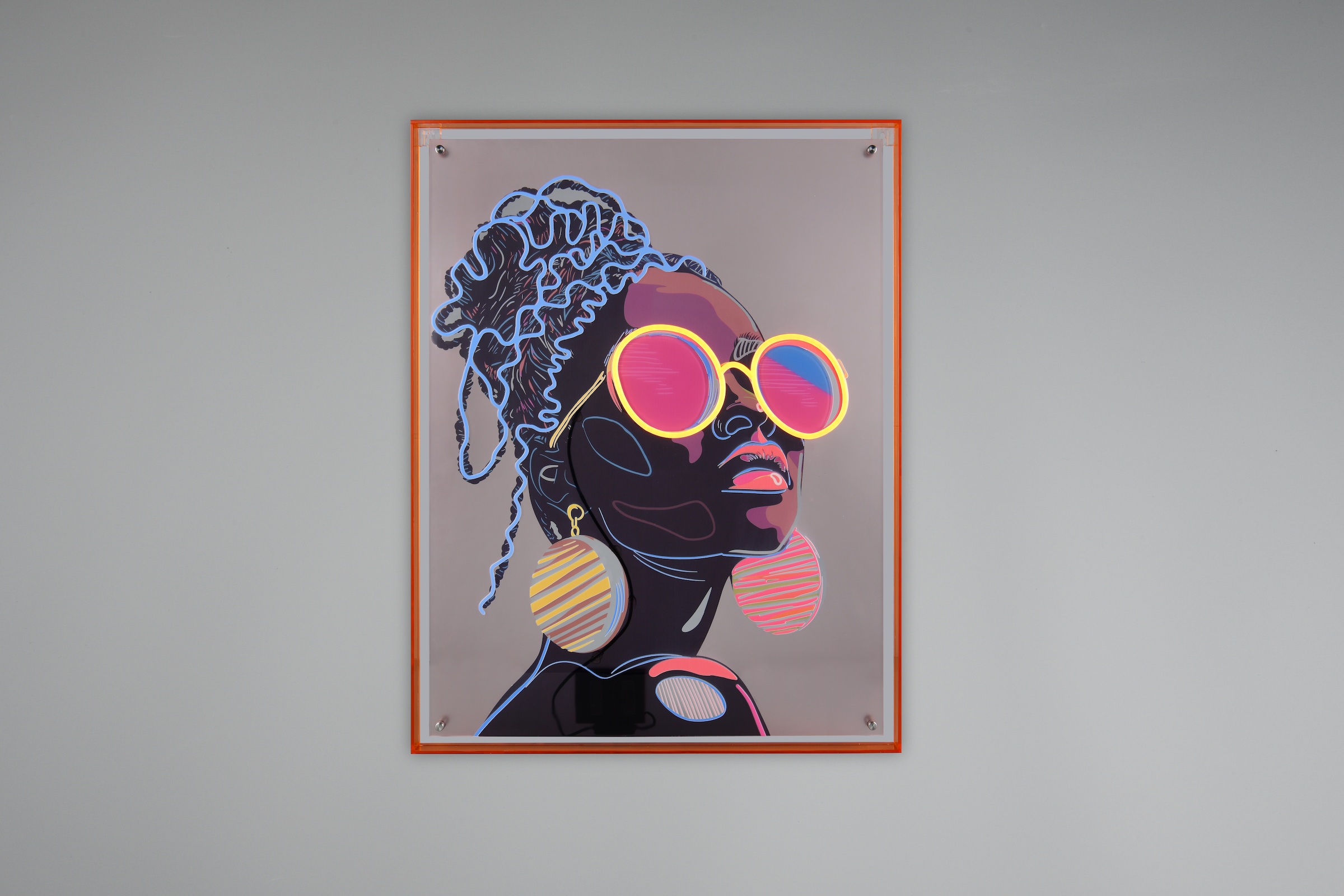 MIRRORS AND MORE Acrylglasbild »AMIRA« 1 Stk. tlg. Kunstwerk mit LED-Funktion