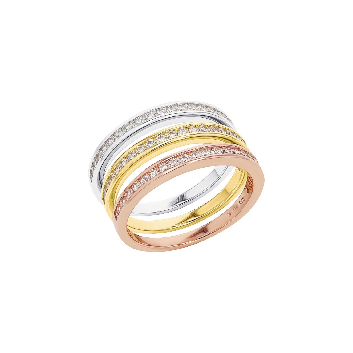 Amor Ring-Set mit Zirkonia (synth.)