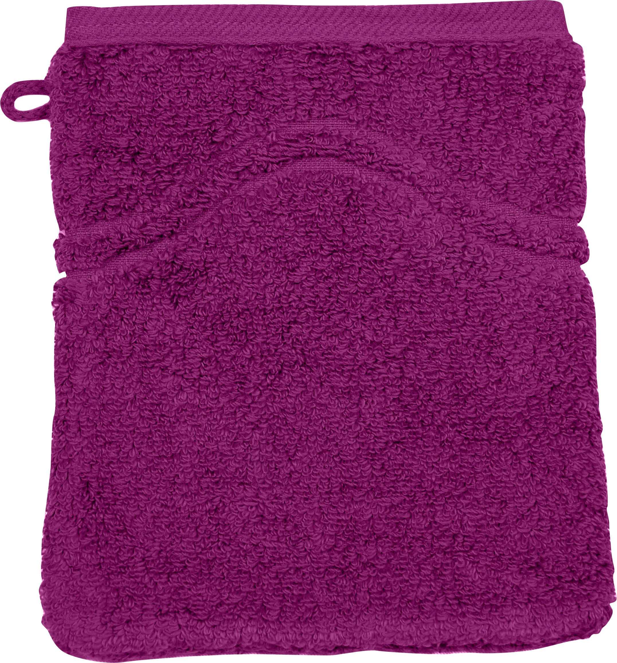 ROSS Waschhandschuh »Cashmere feeling«, (Packung, 6 St.), mit Wellen-Bordüre