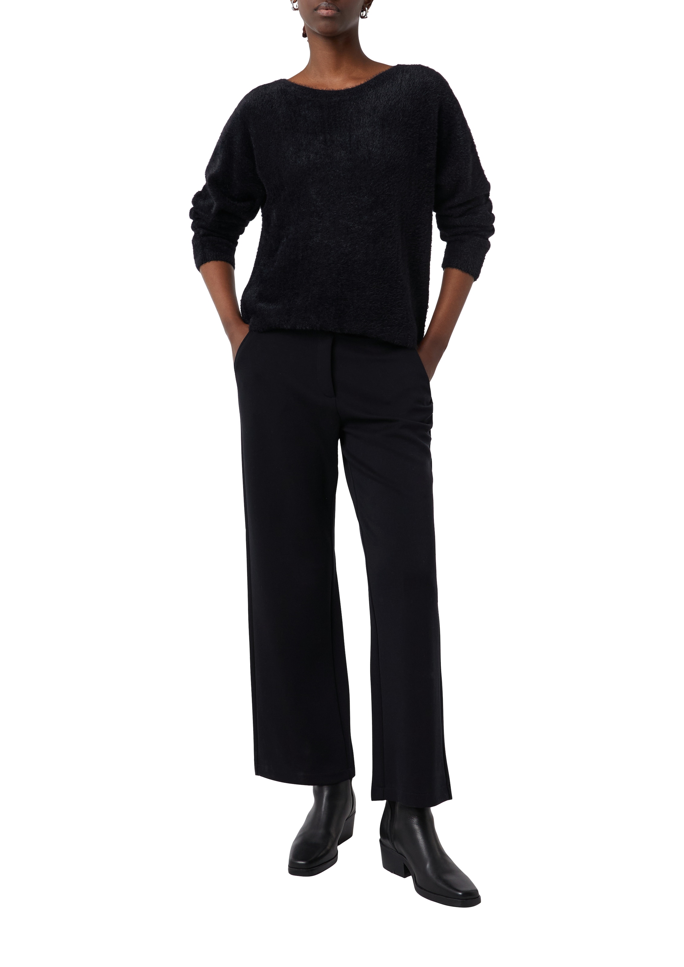 Comma Strickpullover mit extra weichem Plüsch