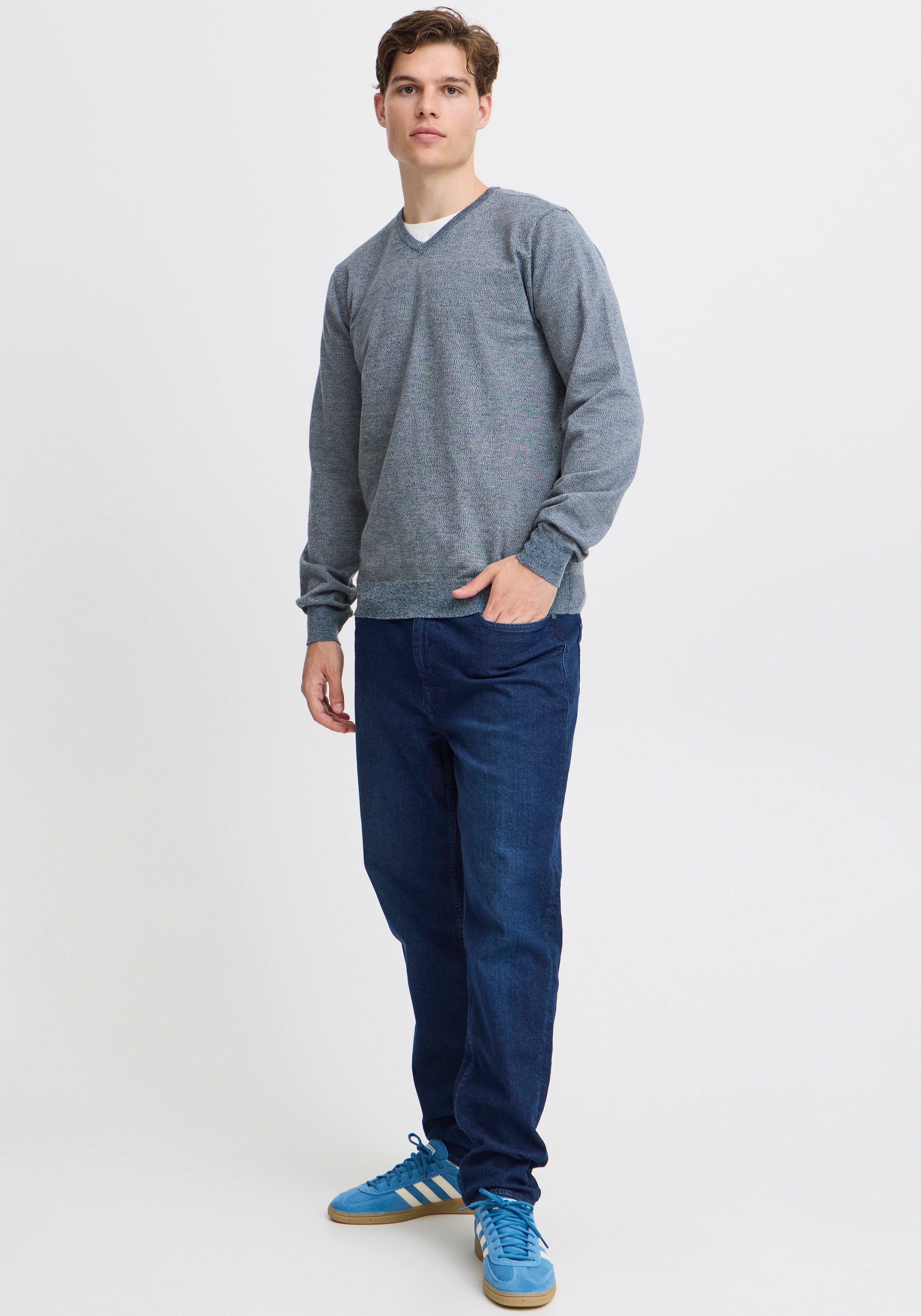 Blend V-Ausschnitt-Pullover »BHBRUTON V-neck«