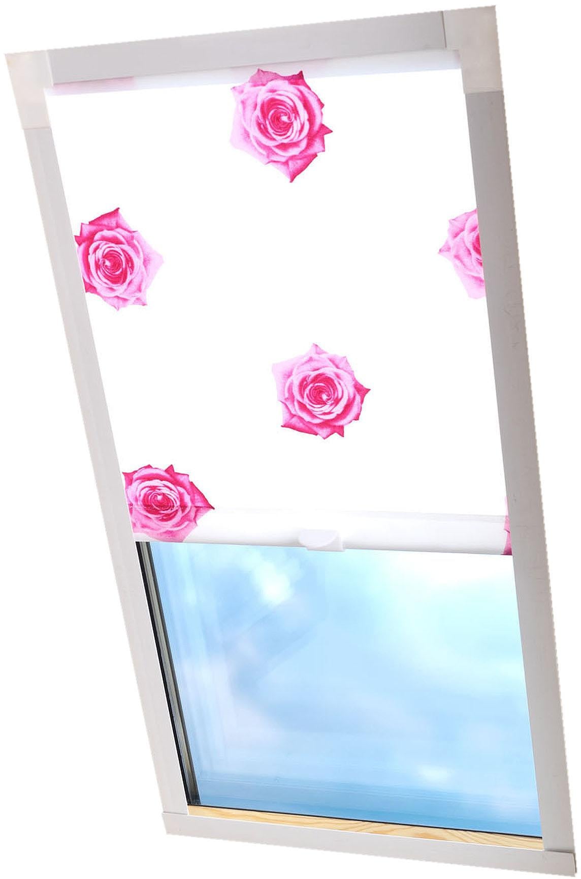 Liedeco Dachfensterrollo in Lichtschutz, bestellen OTTO online Führungsschienen, bei »Dekor«, Dachfensterrollo Dekor