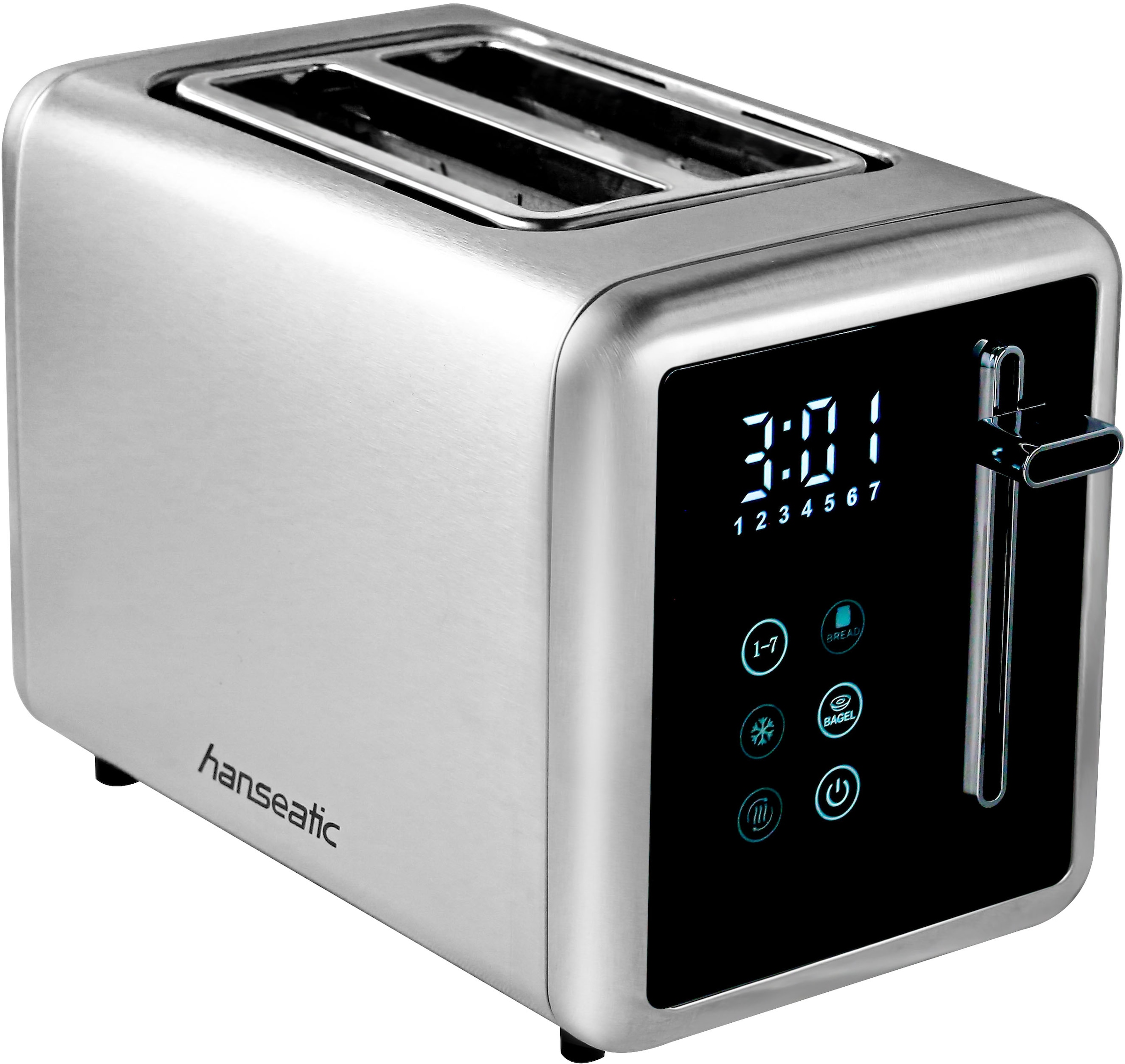 Hanseatic Toaster »HT9007BD«, 2 kurze Schlitze, 900 W